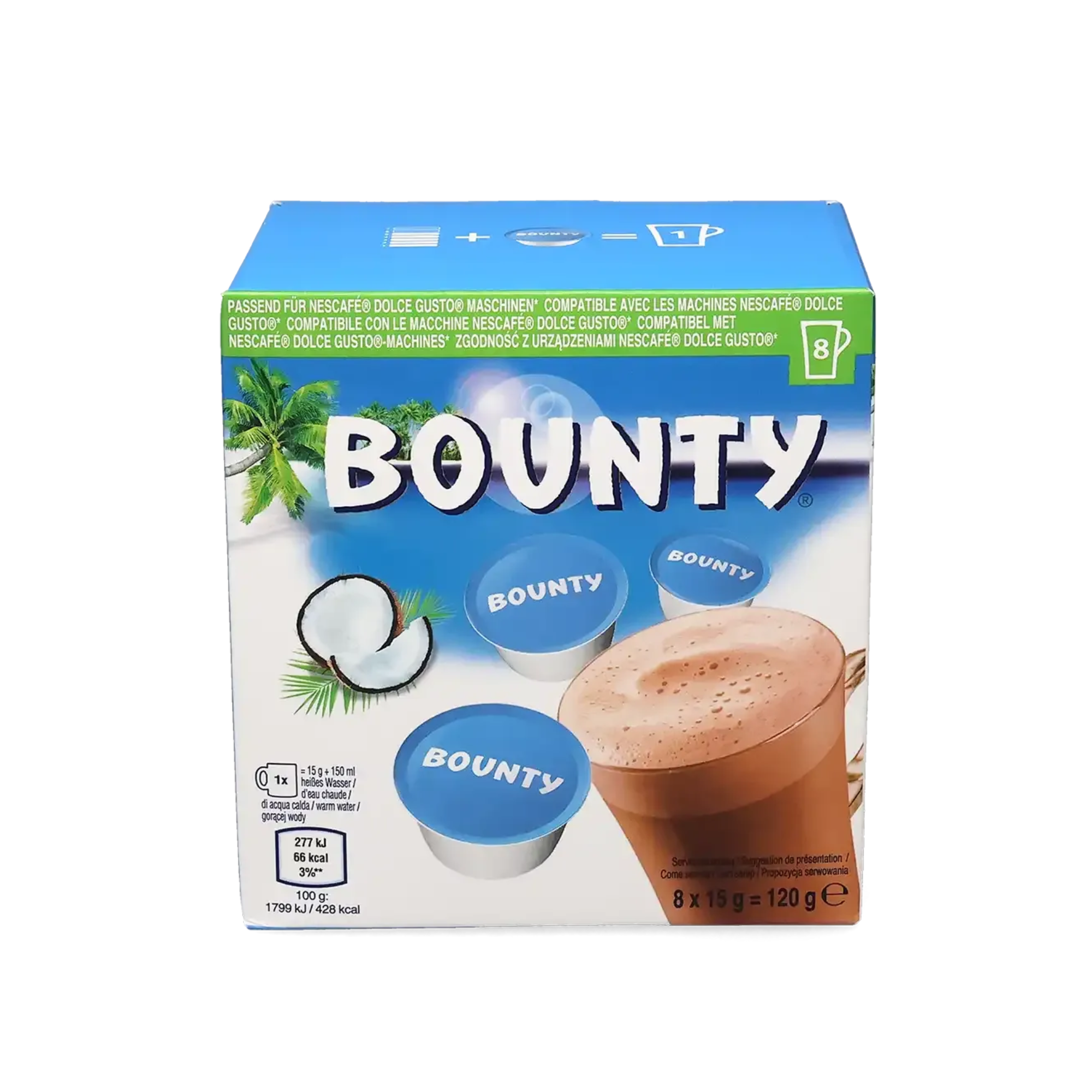 Bounty Trinkschokolade – Dolce Gusto Kapseln 8er Pack - 120g