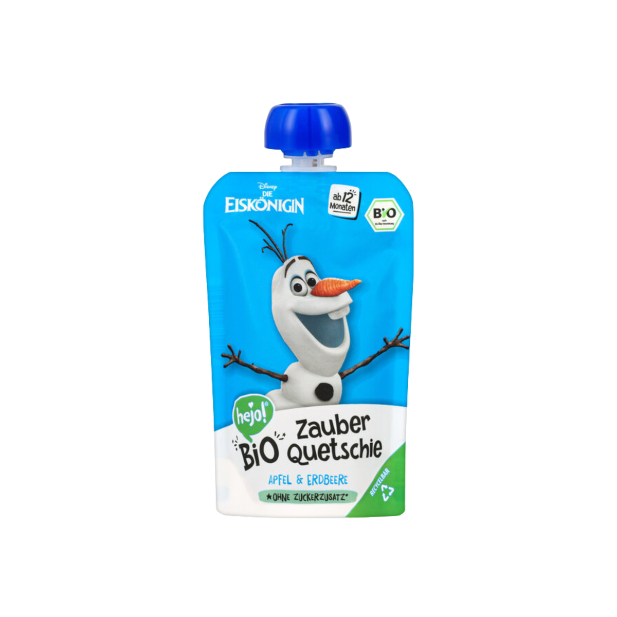 Fruchtquetschie Disney Olaf Apfel & Erdbeere Bio 100g