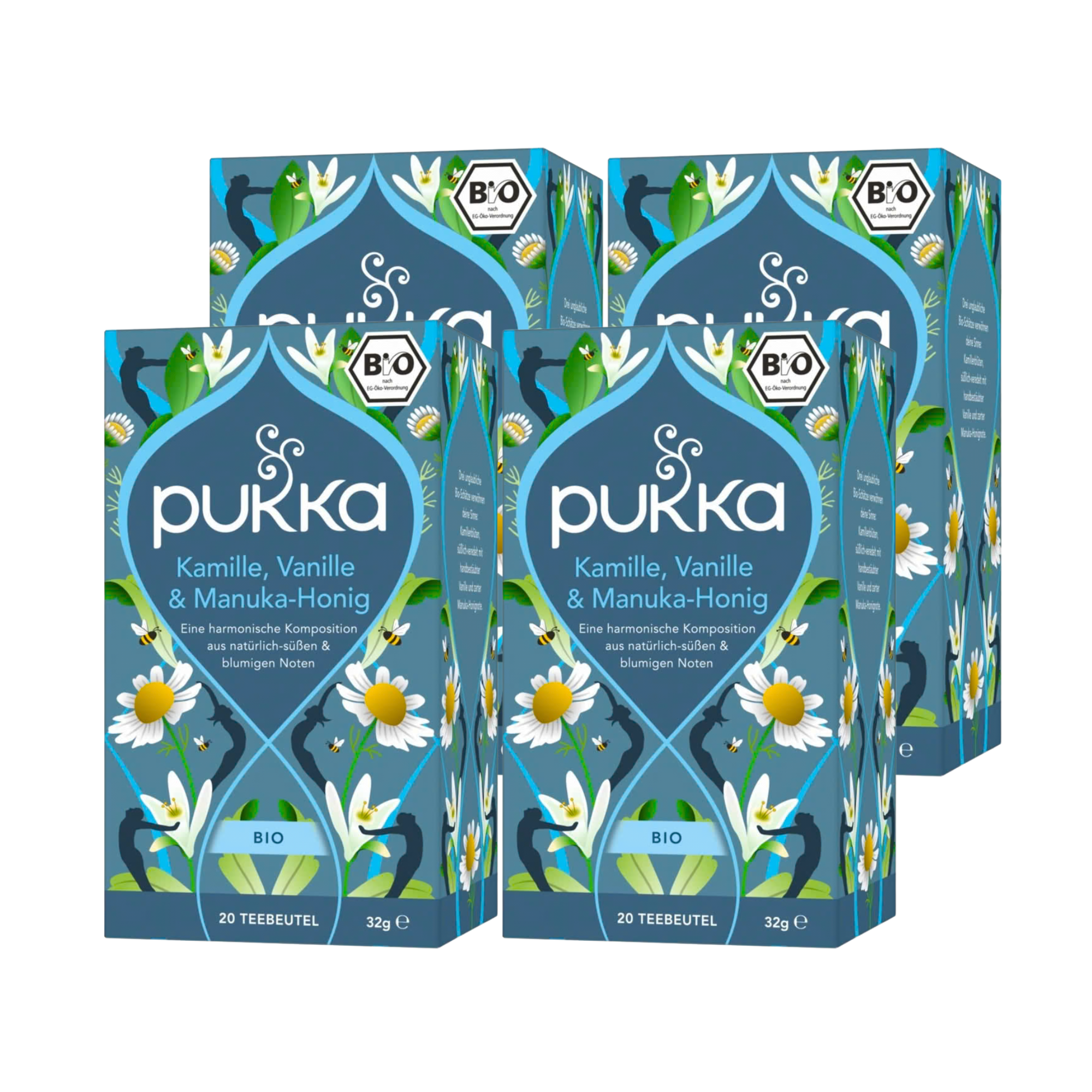 Pukka Thé Camomille Vanille & Miel de Manuka Bio - 4 x 20 sachets