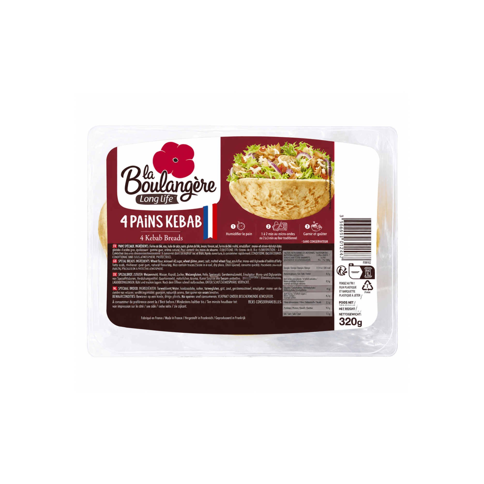 Kebab bread 320g