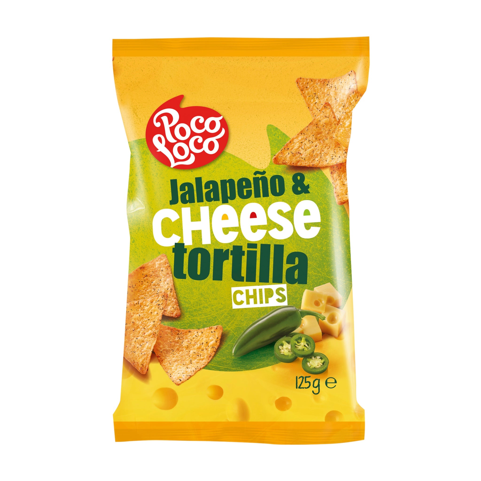 Tortilla Chips Cheese & Jalapeno 125g