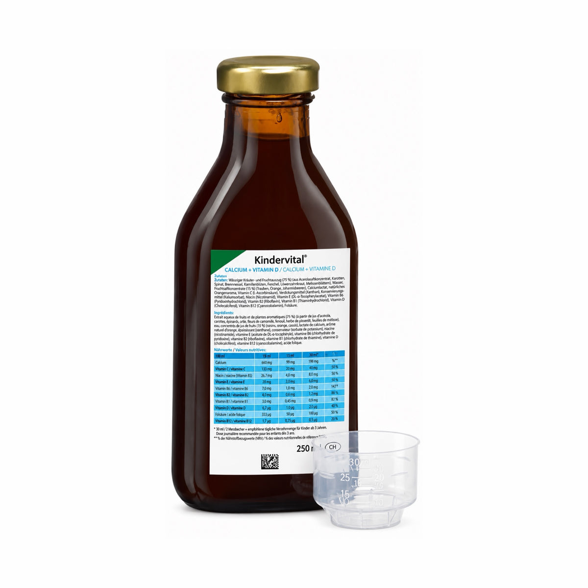 Kindervital mit Calcium + Vitamin D3 - 250ml
