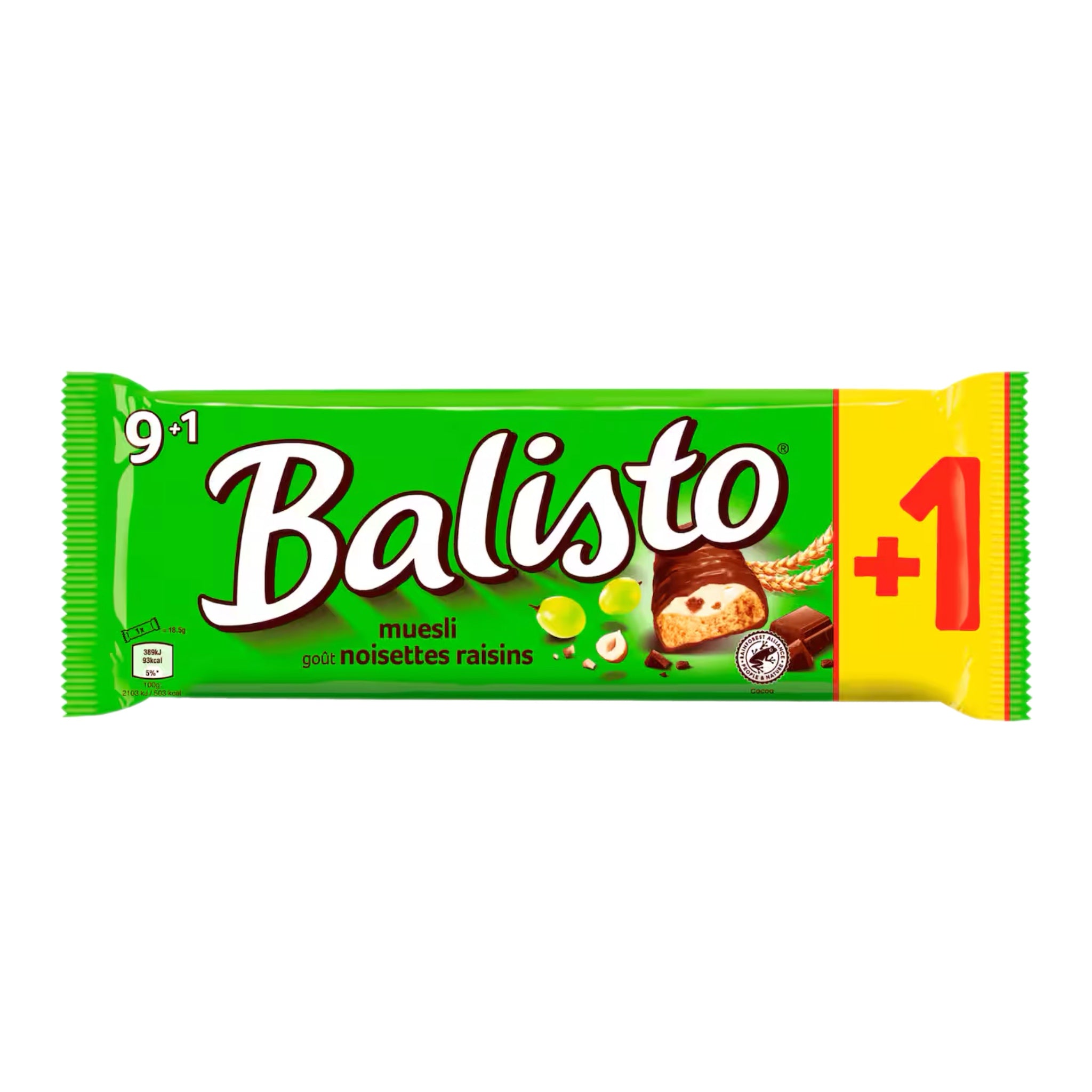 Balisto muesli pack de 9 - 166,5 g