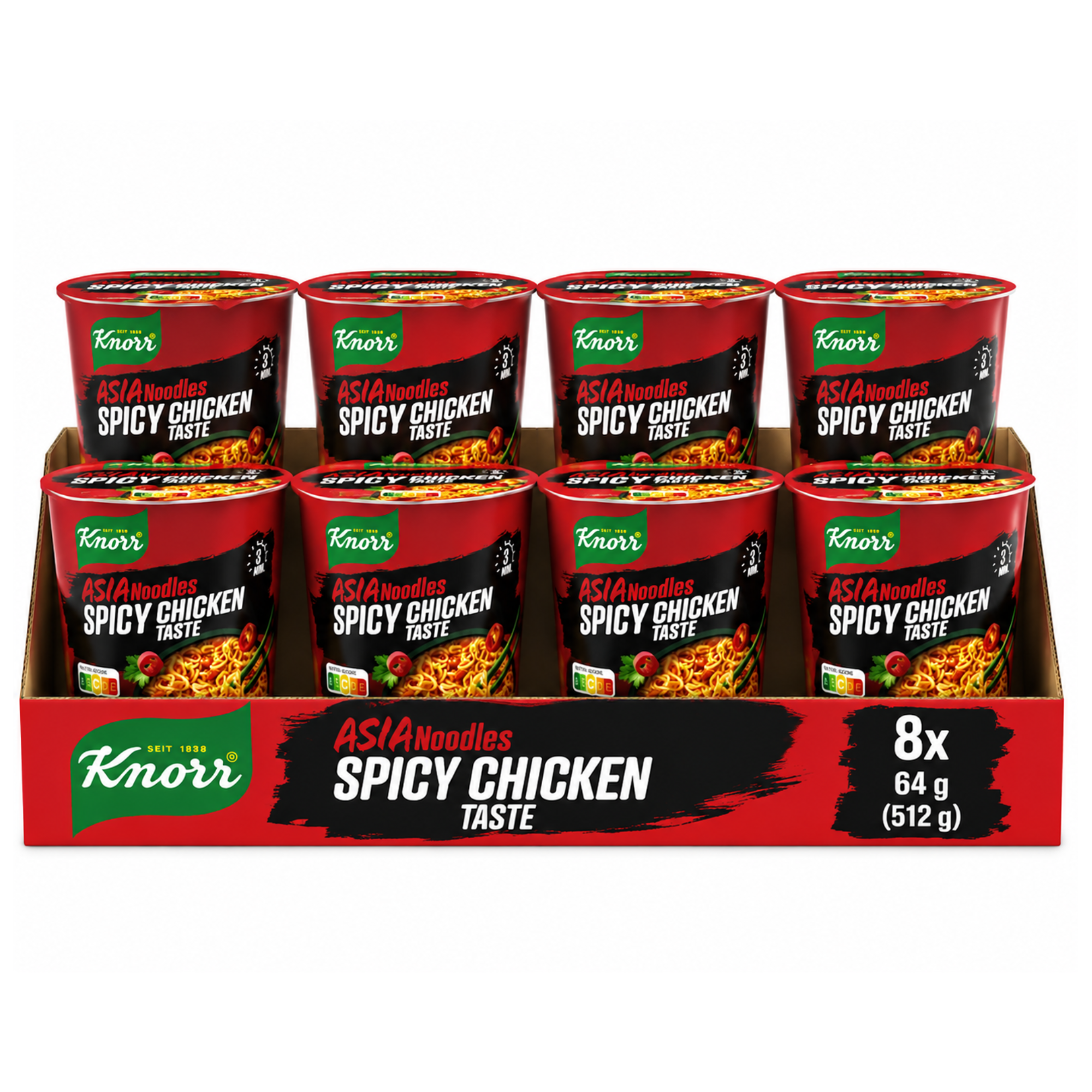 Knorr Asia Noodles Spicy Chicken Taste 8 x 64g