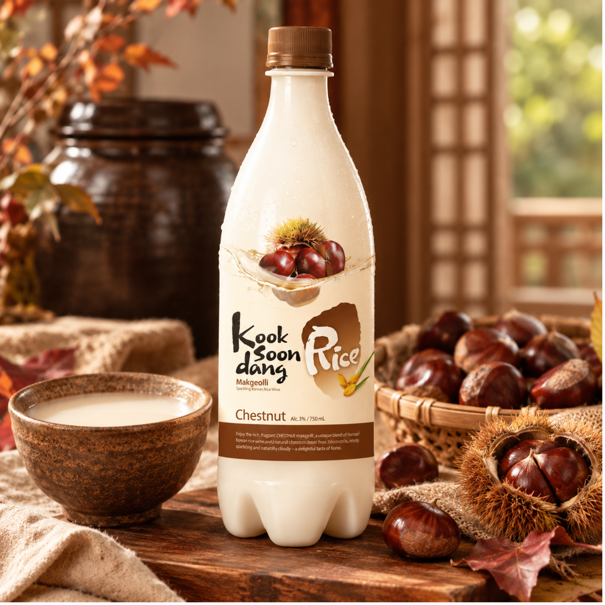 Koreanischer Reiswein Makgeolli - Kastanie 750ml