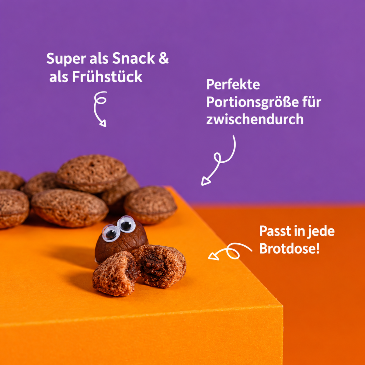 Crunchy Bits Haselnuss & Kakao Bio 30g