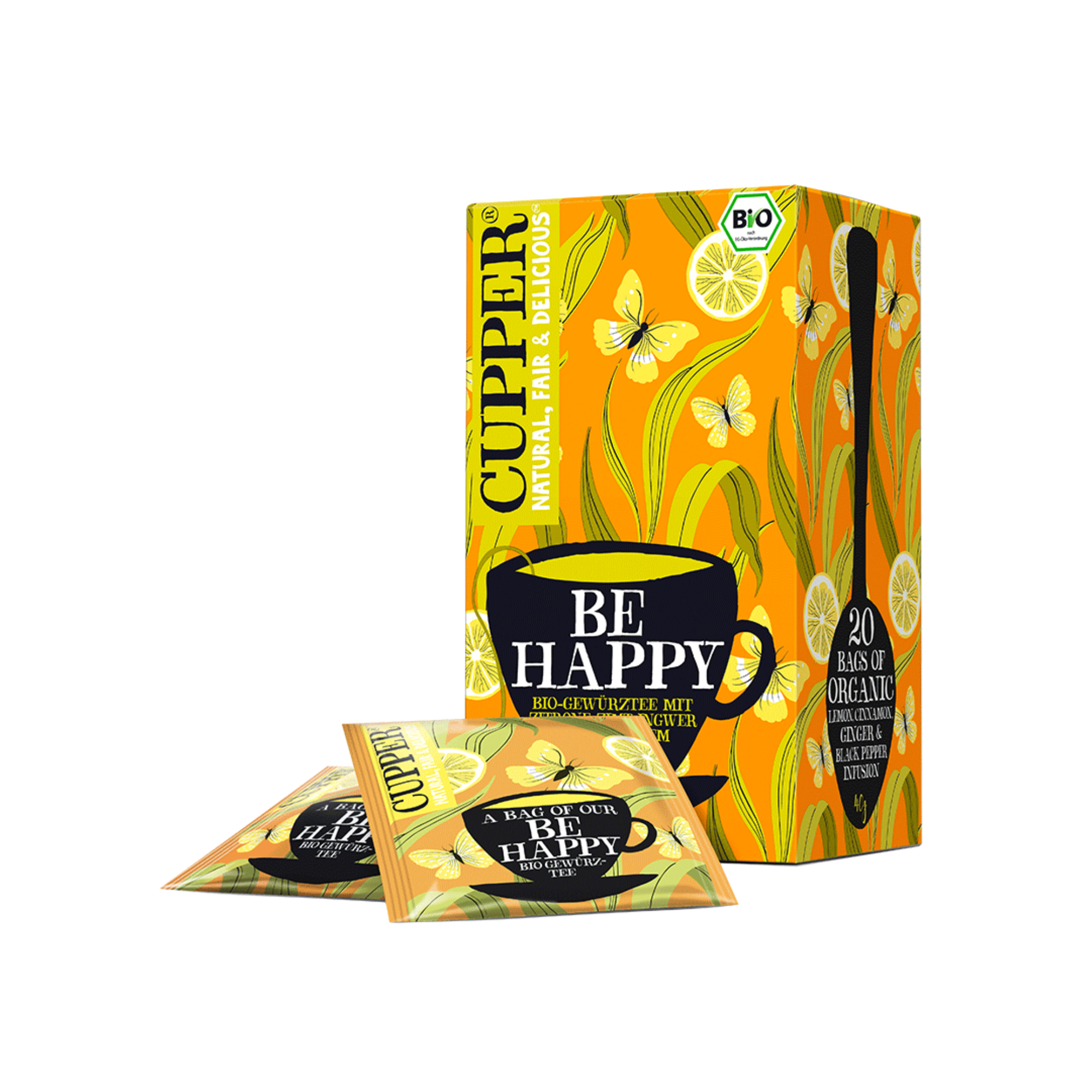 Cupper Tea Be Happy Bio 20 Beutel - 40g