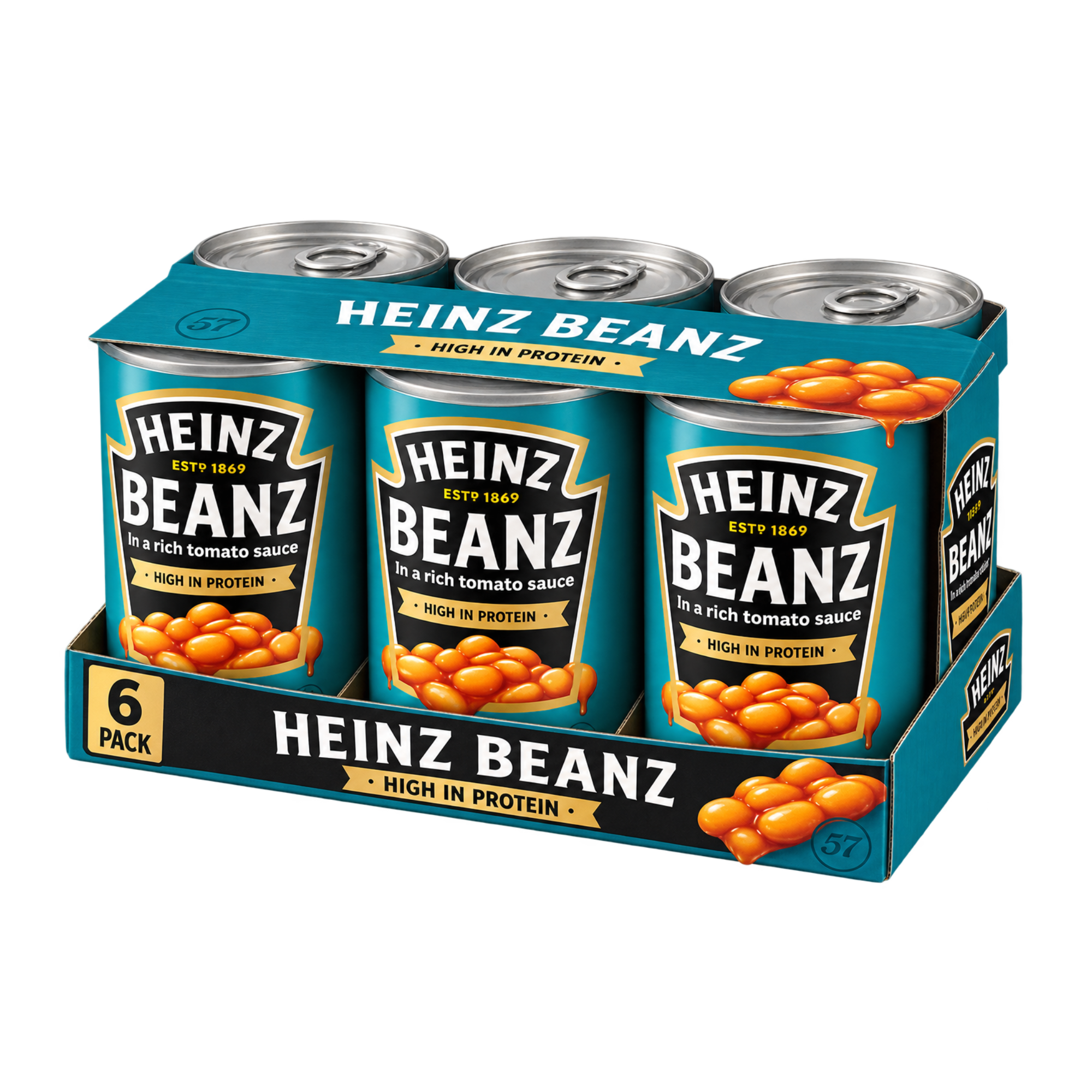 Heinz Gebackene Bohnen in Tomatensauce 6 x 415g