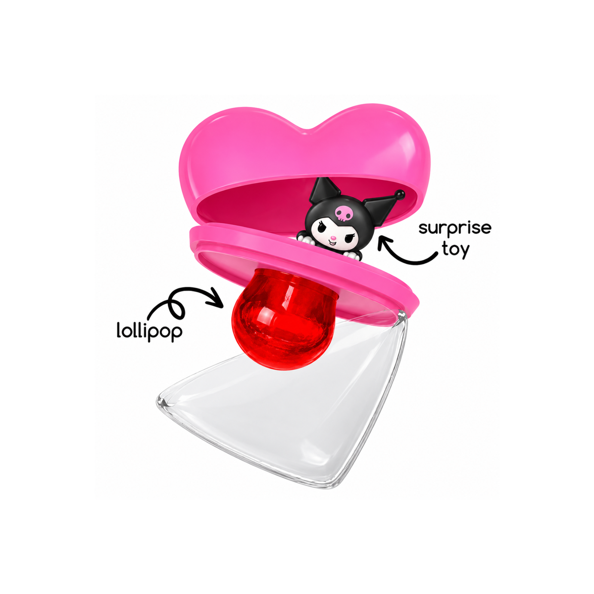 Hello Kitty & Friends Funky Heart Lollipop 10g