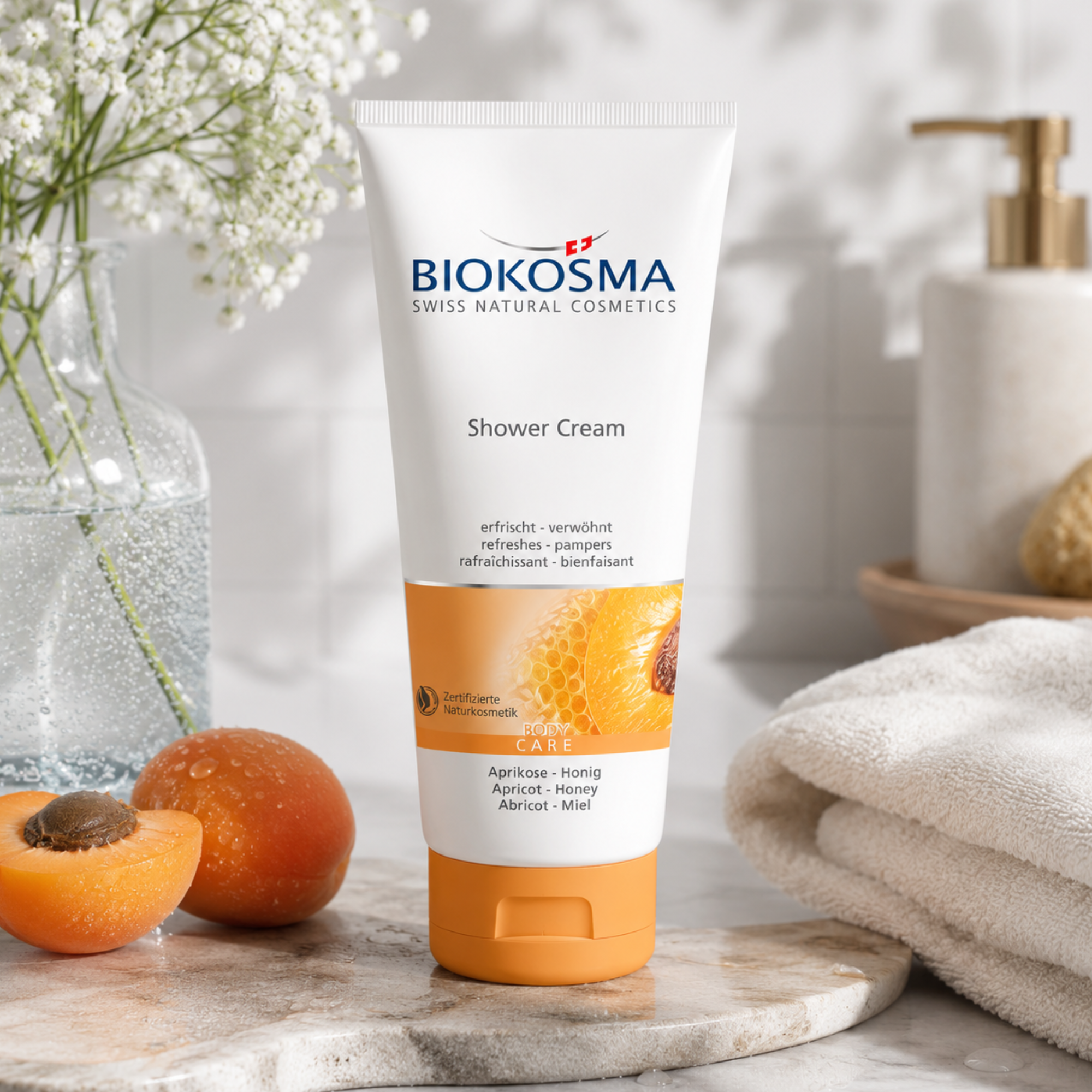 Crème de douche Abricot & Miel Bio 200ml