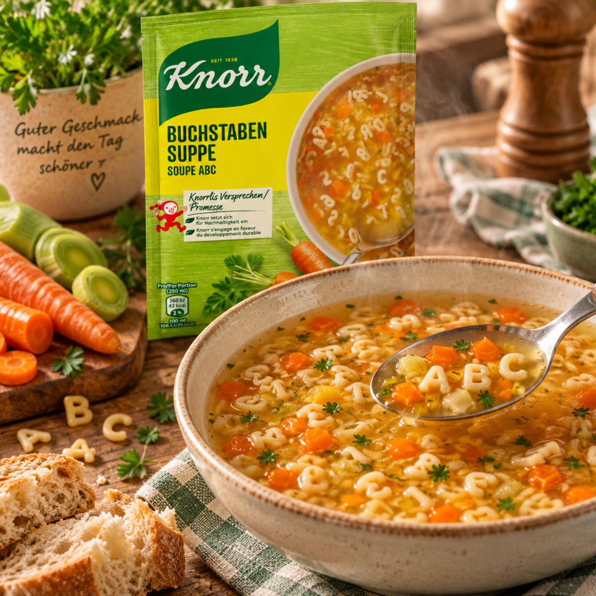 Potage aux lettres Knorr 71g