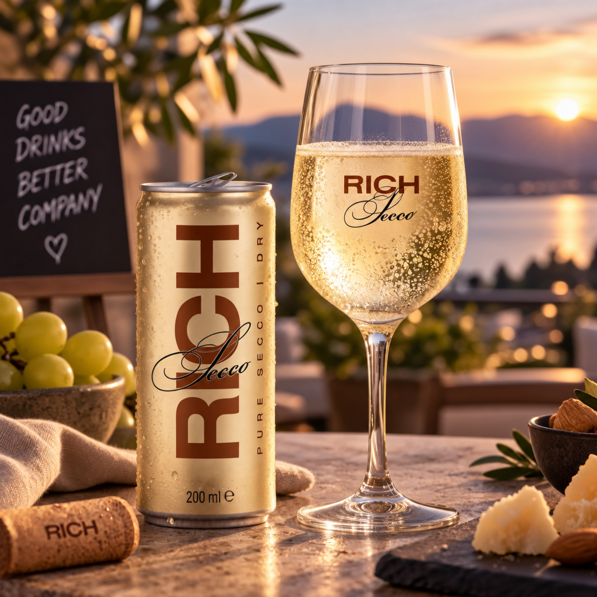 Rich Secco Vino Frizzante Dry 200ml