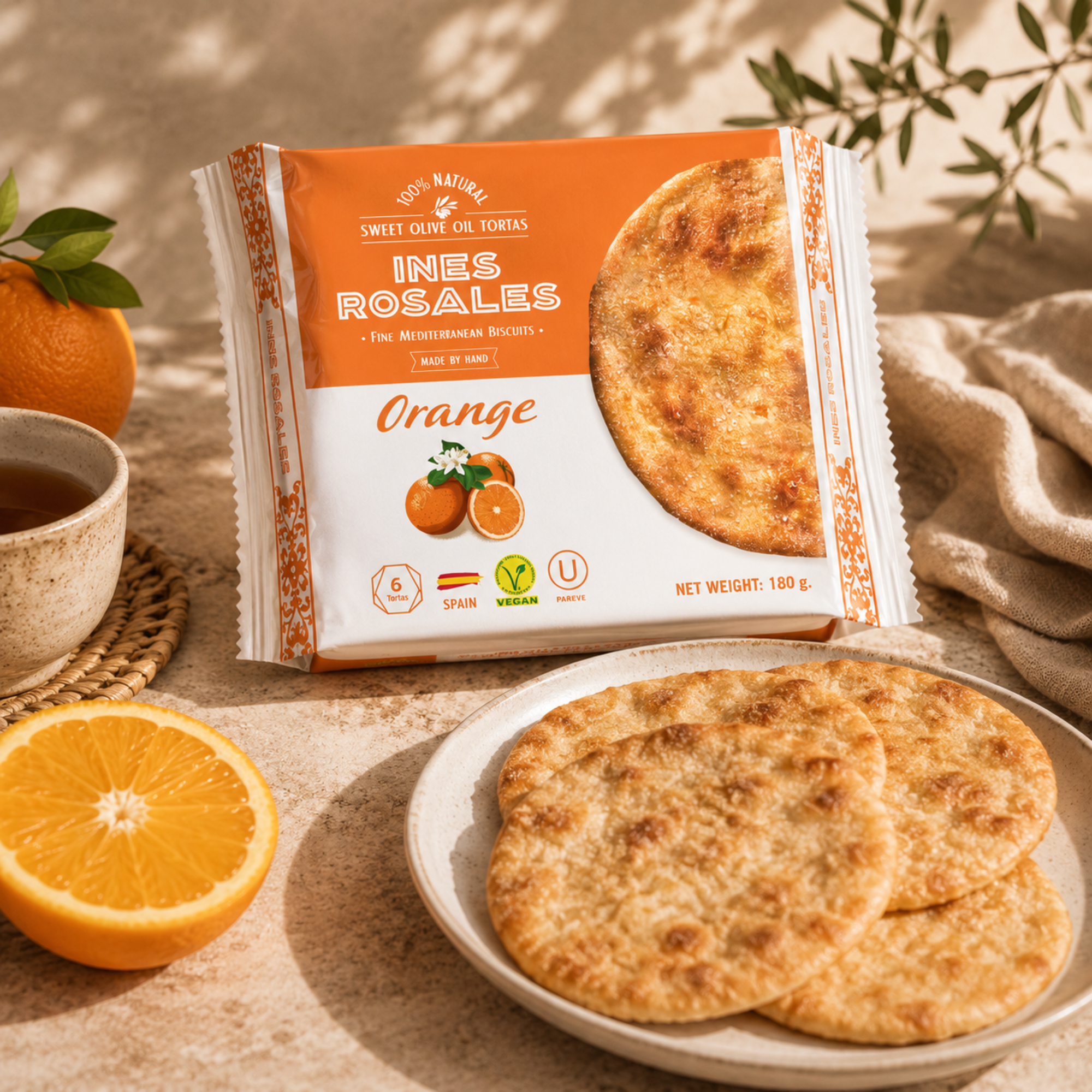 Olivenöl-Torte mit Orange 120g