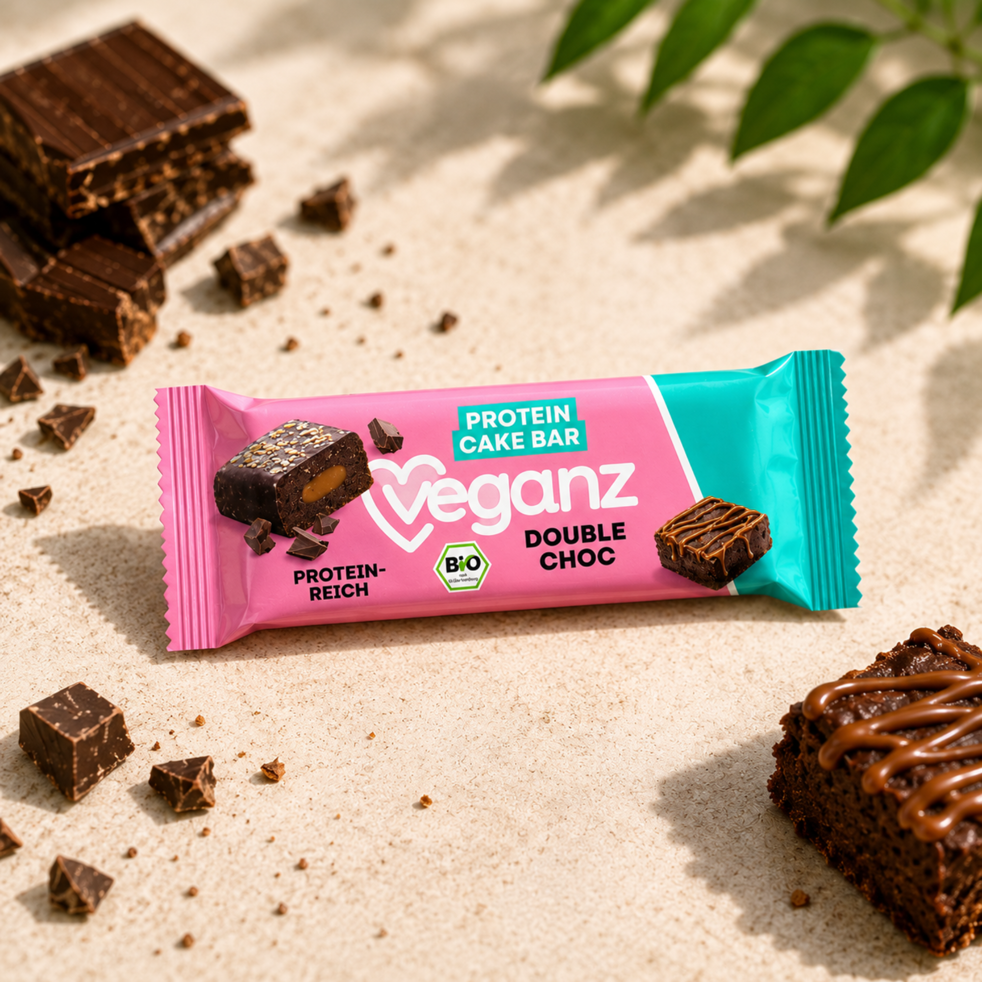 Organic Double Chocolate Protein Cake Bar 45g