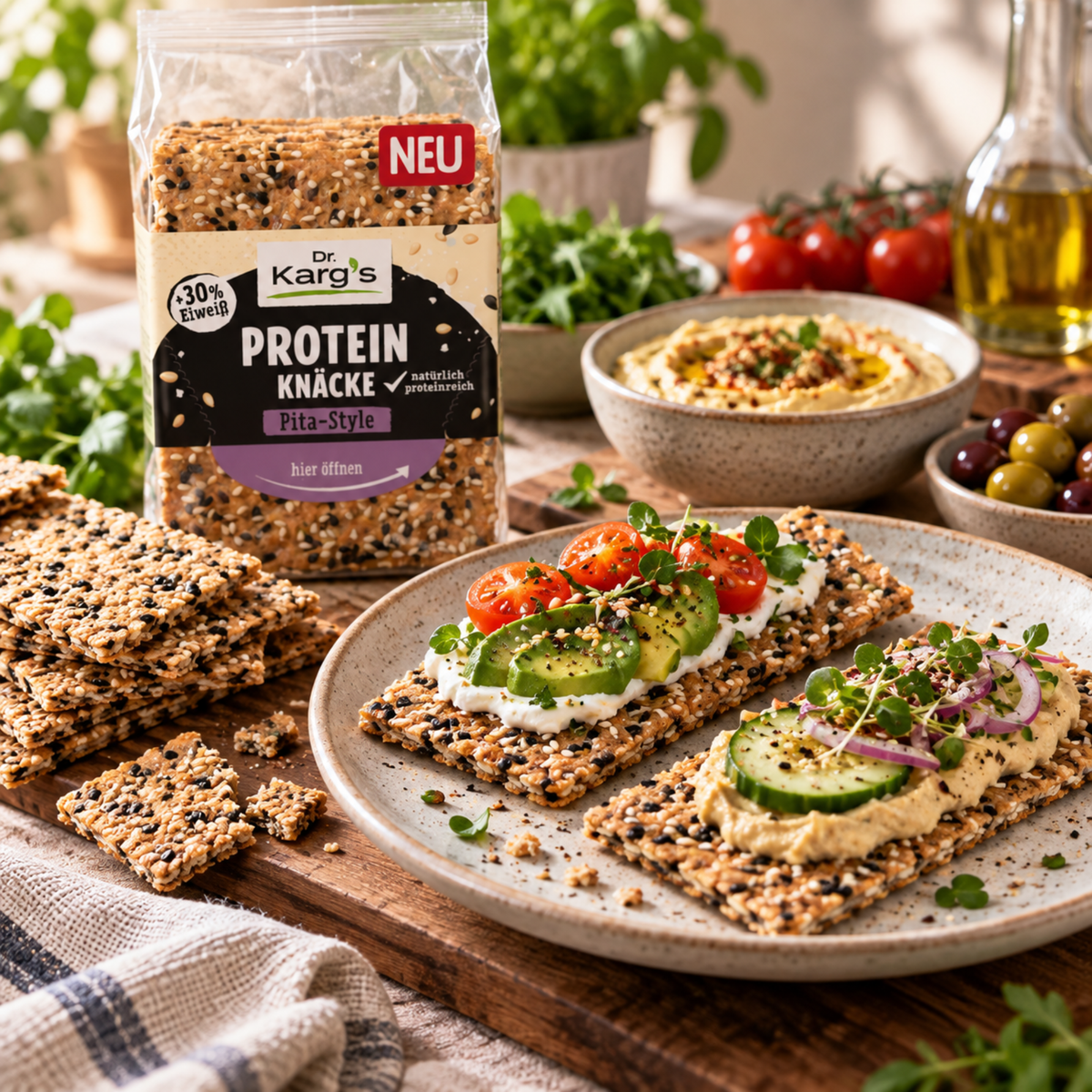 Knäckebrot Protein Pita-Style 150g