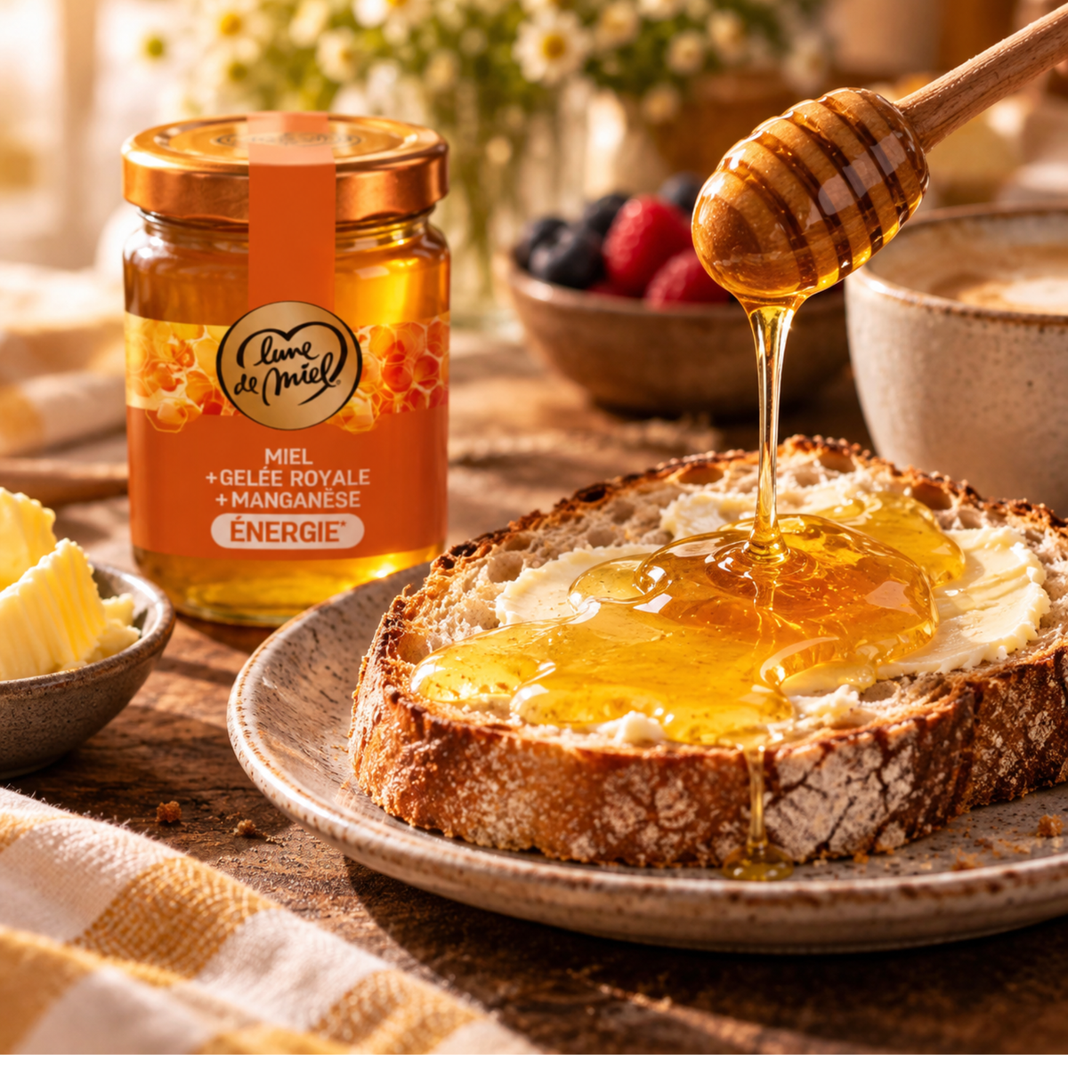 Honig mit Gelée Royale & Mangan 230g