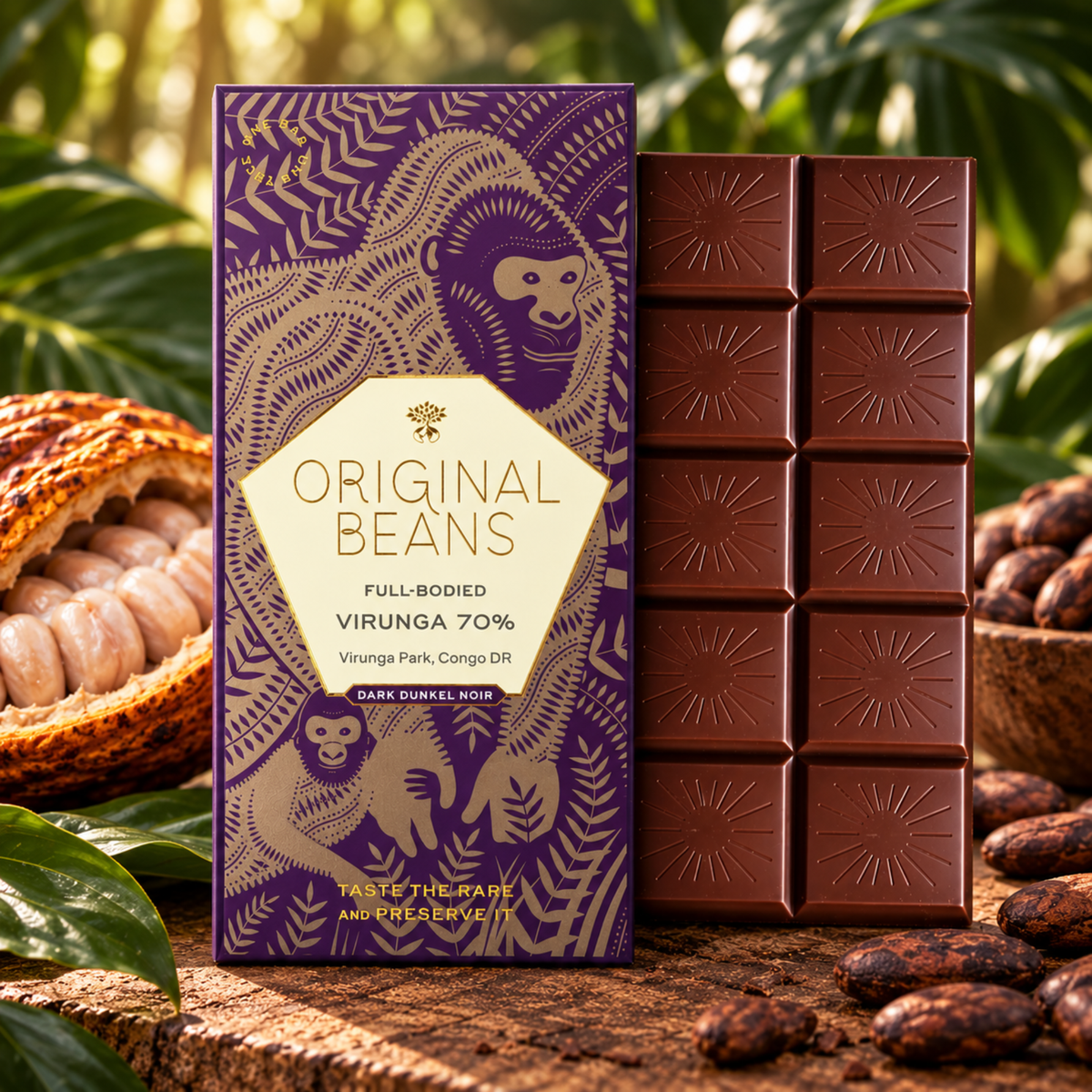 Zartbitterschokolade Virunga 70% Bio - 70g