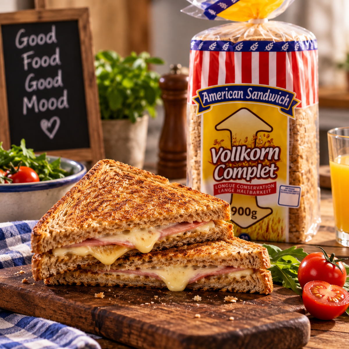 American Sandwich Toast Vollkorn 900g