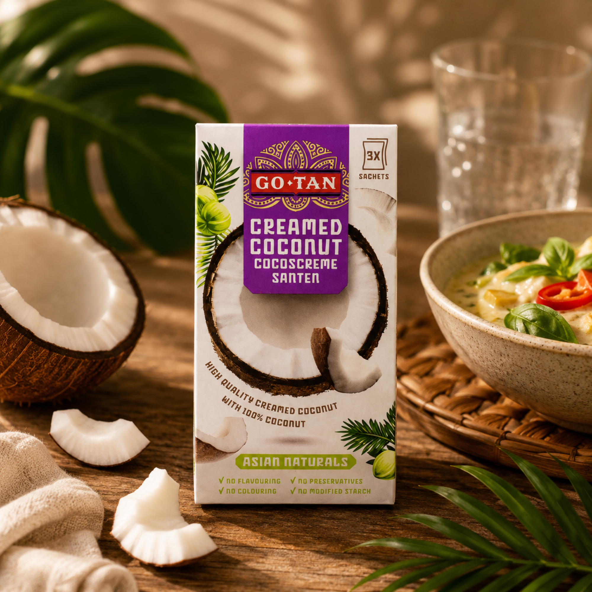 Kokosnuss-Creme 3er Pack - 150g