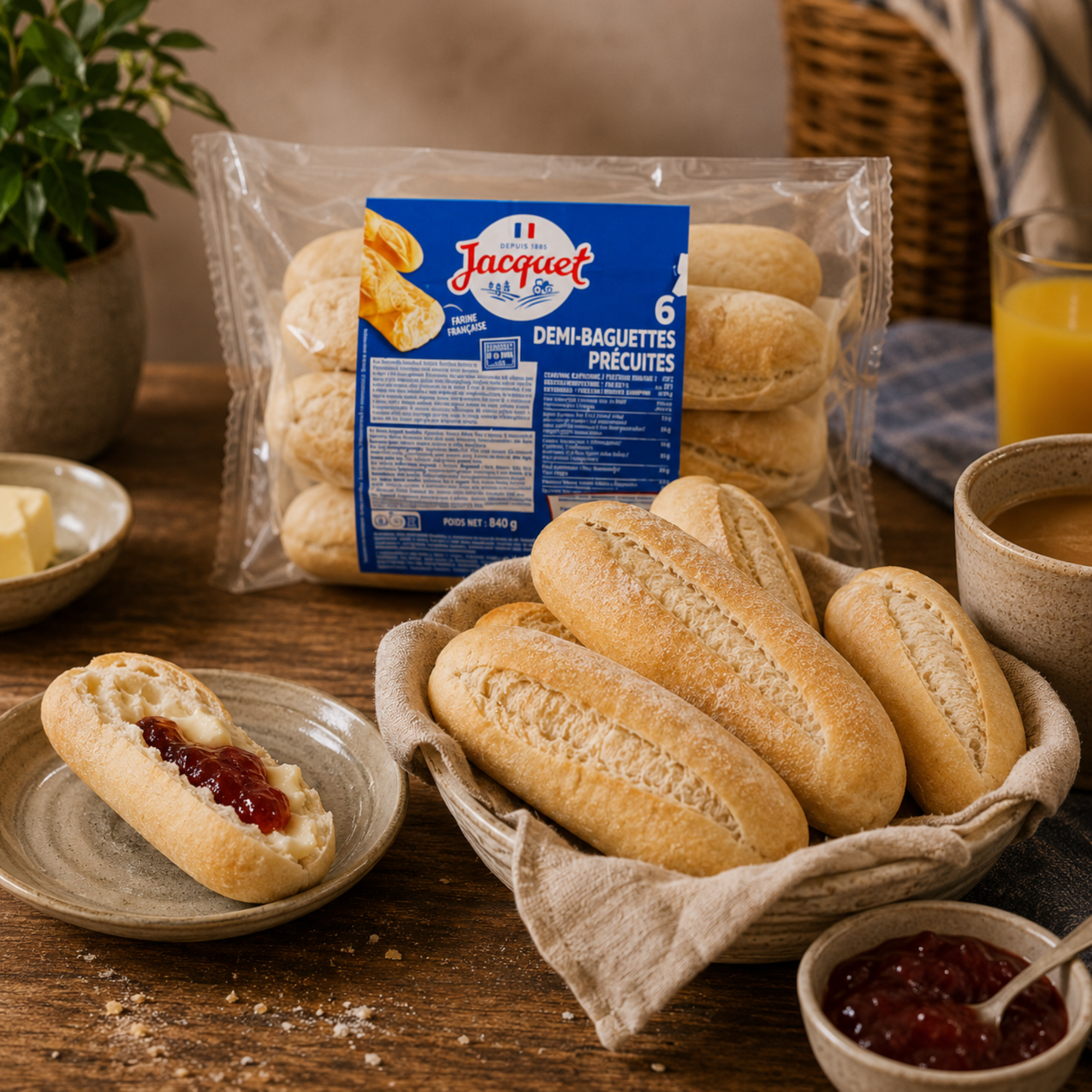 Half Baguettes 6-Pack - 840g