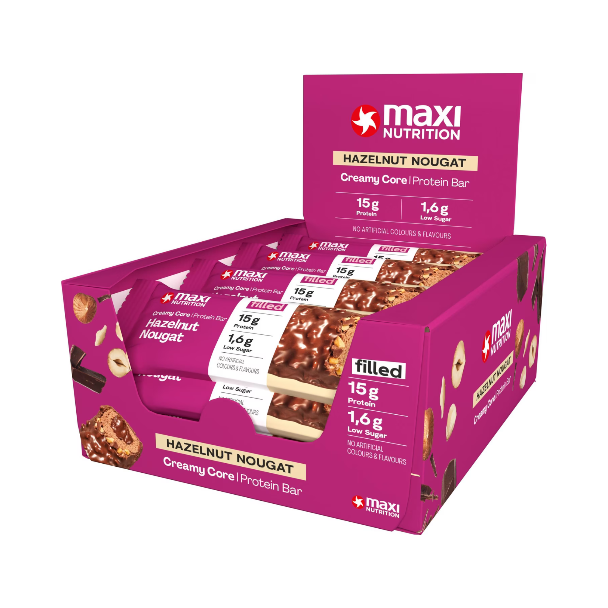 Protein Riegel Creamy Core - Hazelnut Nougat 12 x 45g
