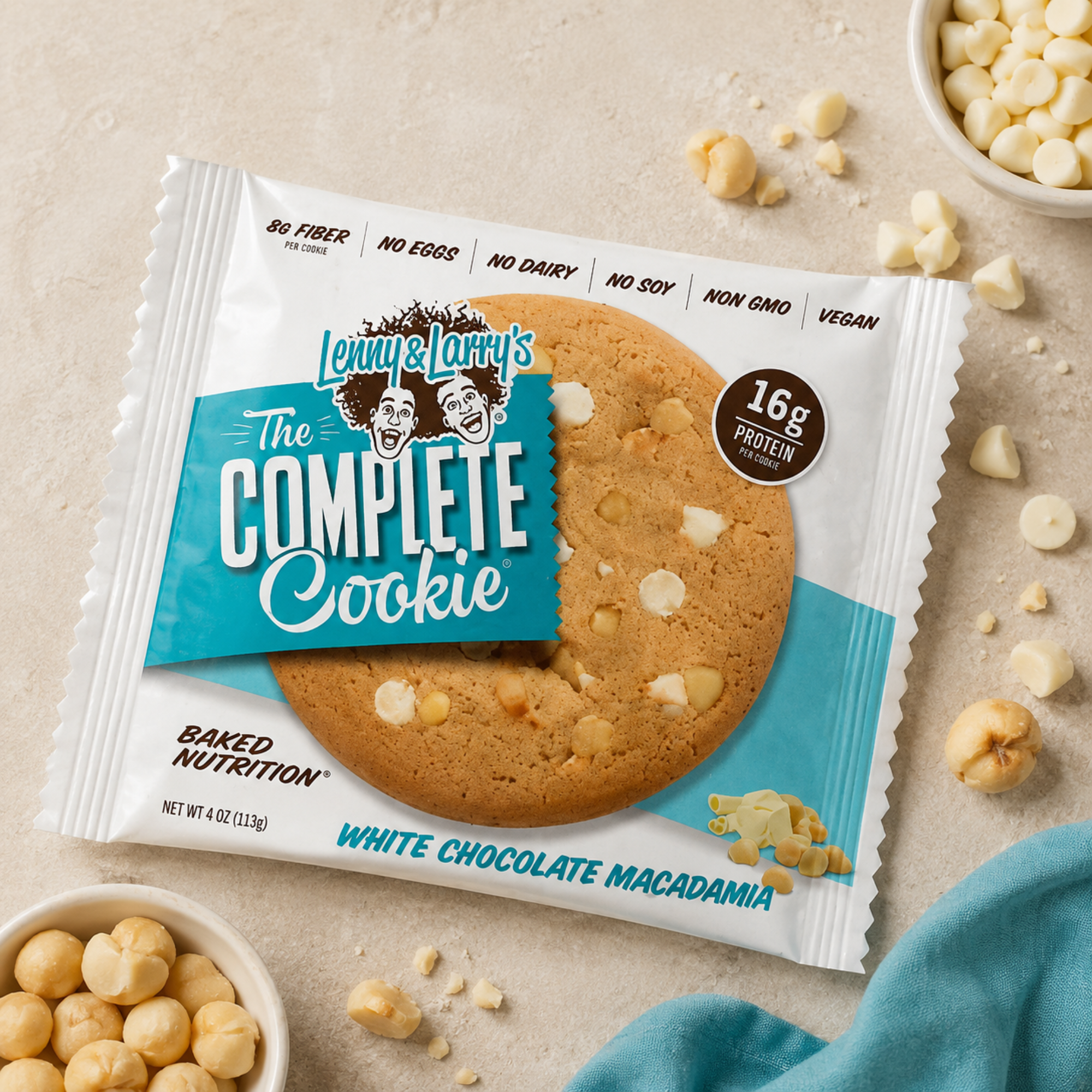 Lenny & Larry’s White Chocolaty Macadamia Cookie 113g