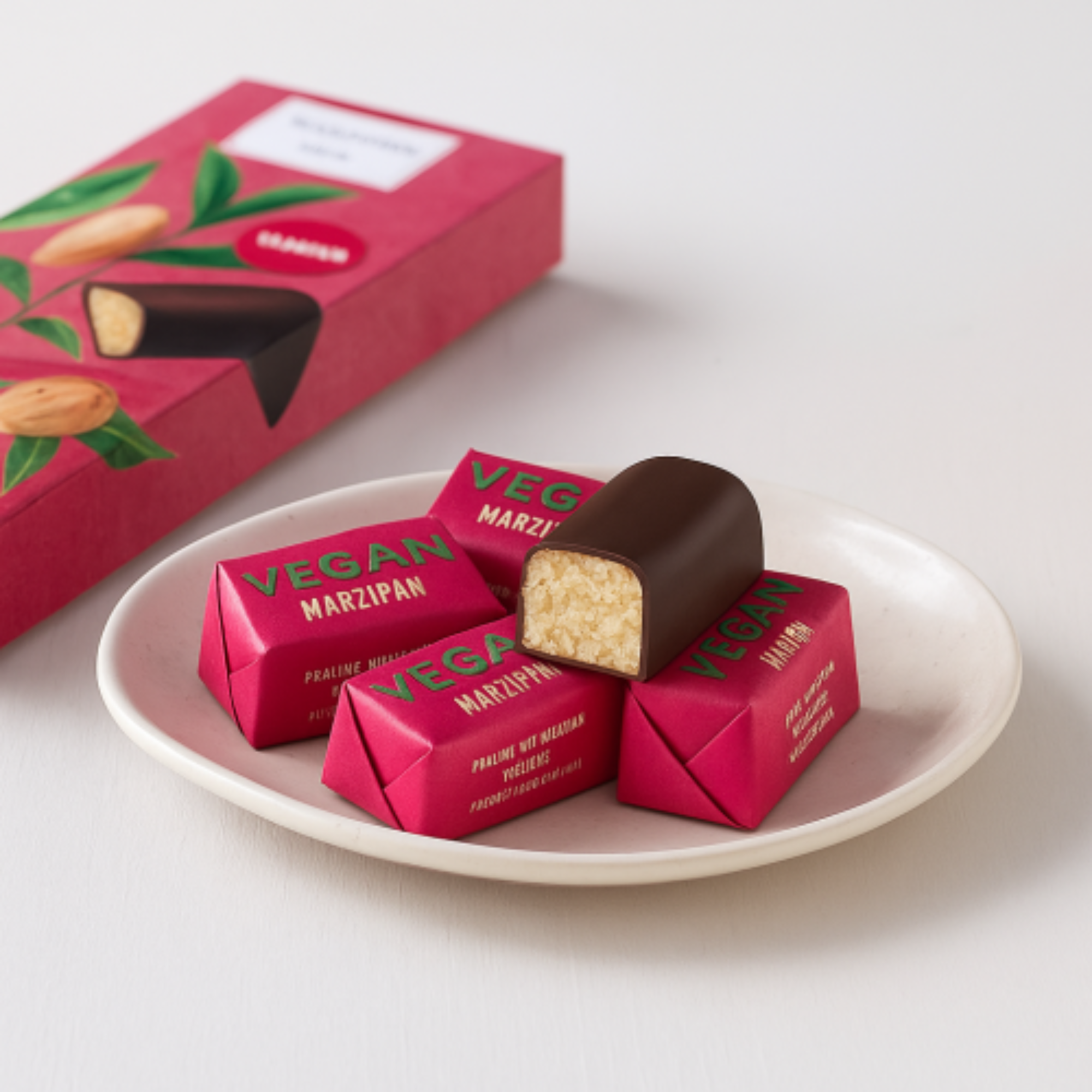 Vegane Pralinen Marzipan Klassiker 100g