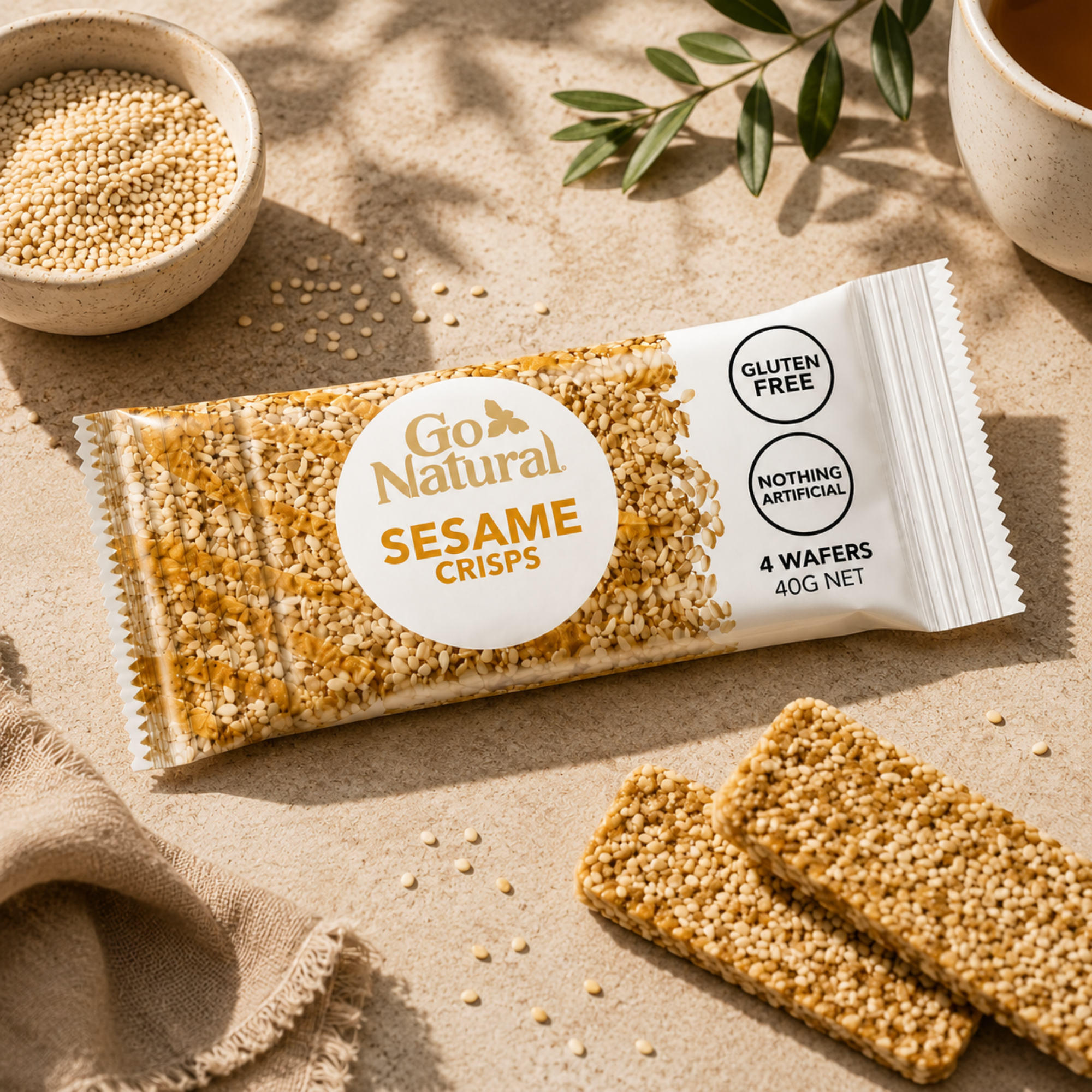 Go Natural Bar Sesame Crisp 40g