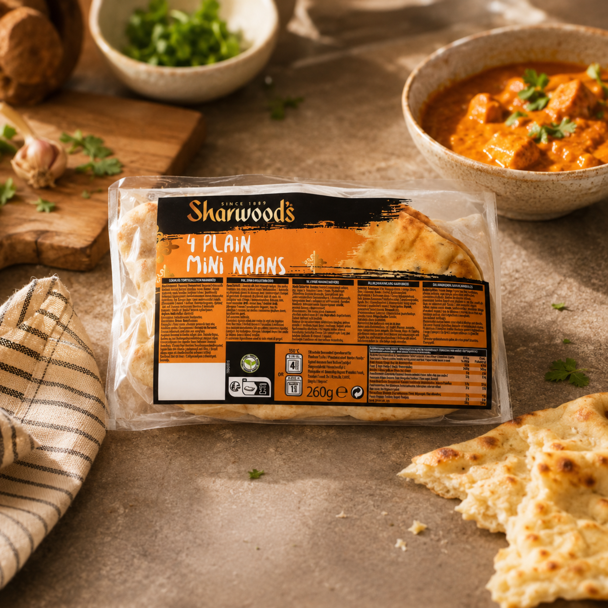 Naan Brot Nature Mini 260g