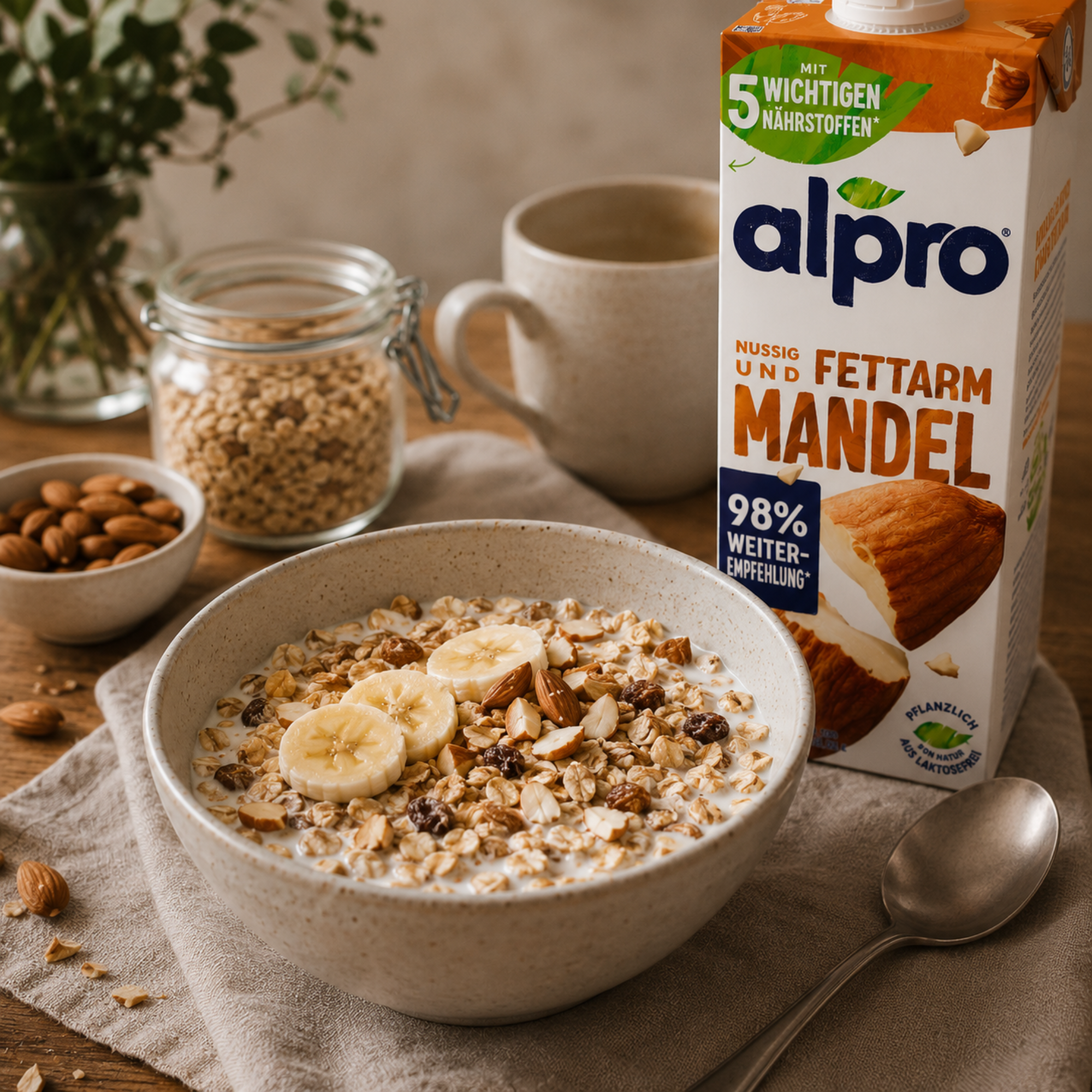 Alpro Mandeldrink fettarm 1l