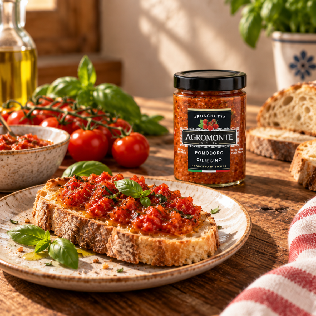 Bruschetta Brotaufstrich aus Kirschtomaten 100g