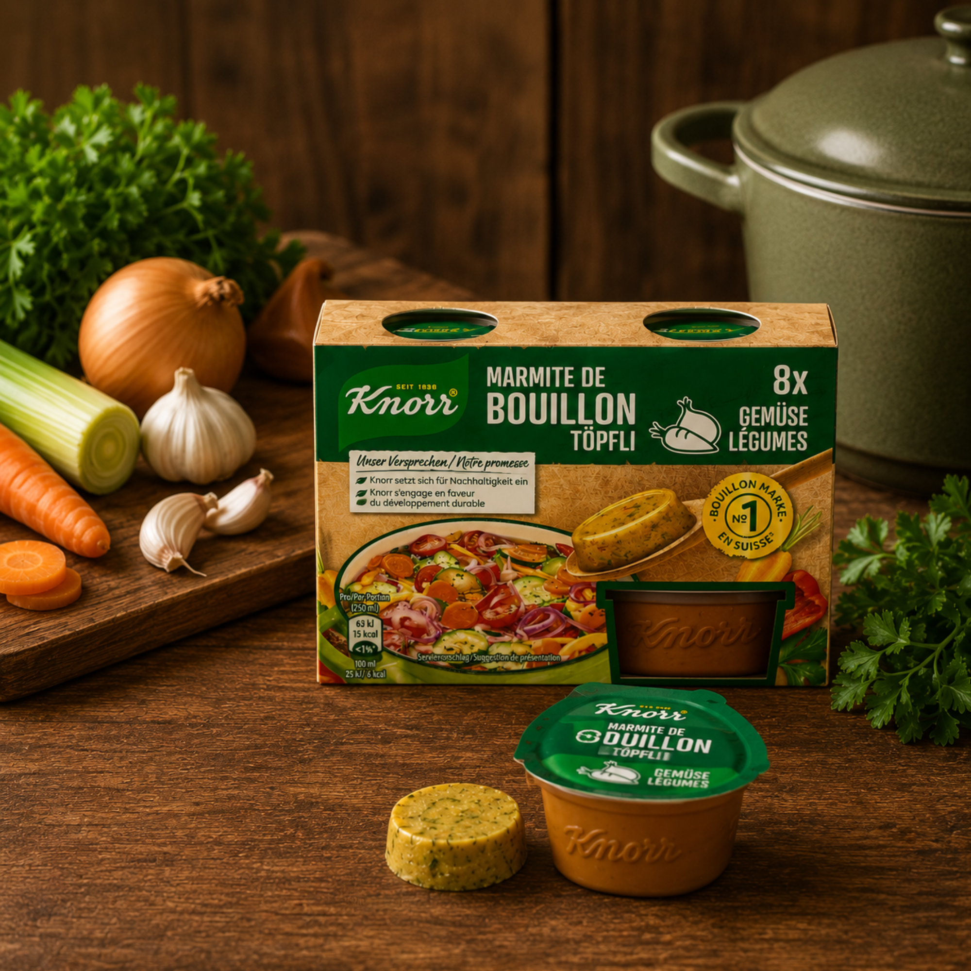 Knorr Gemüse-Bouillon Töpfli 8er Pack - 224g