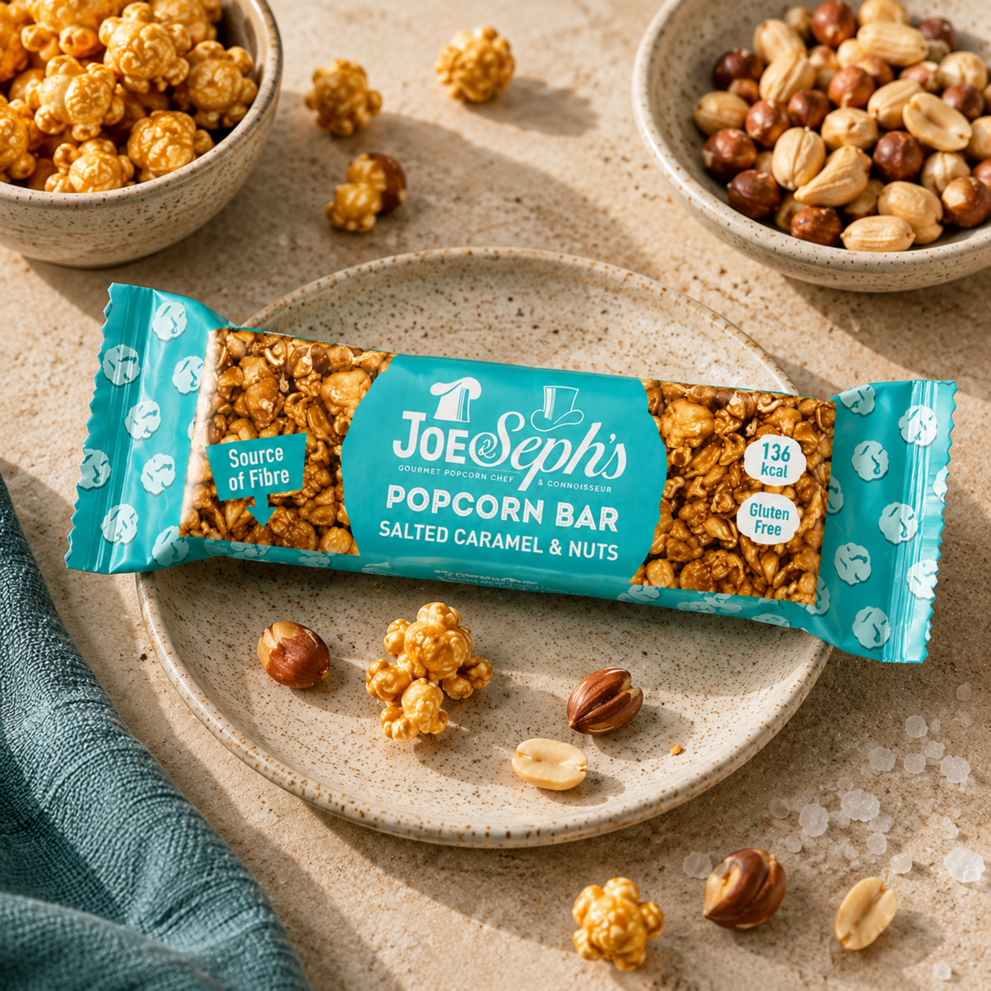 Popcorn Riegel - Salted Caramel & Nüsse 27g