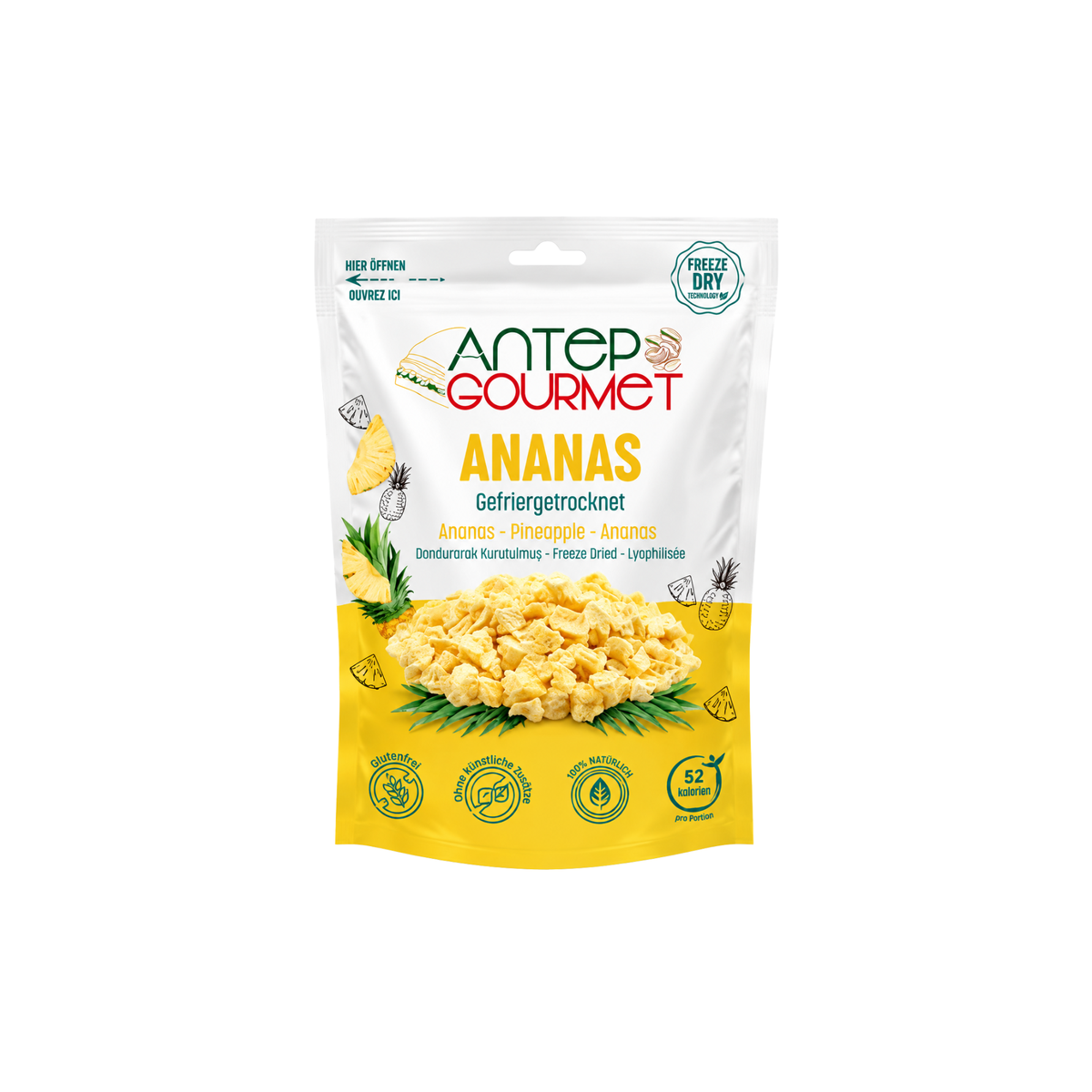 Ananas lyophilisé 15g