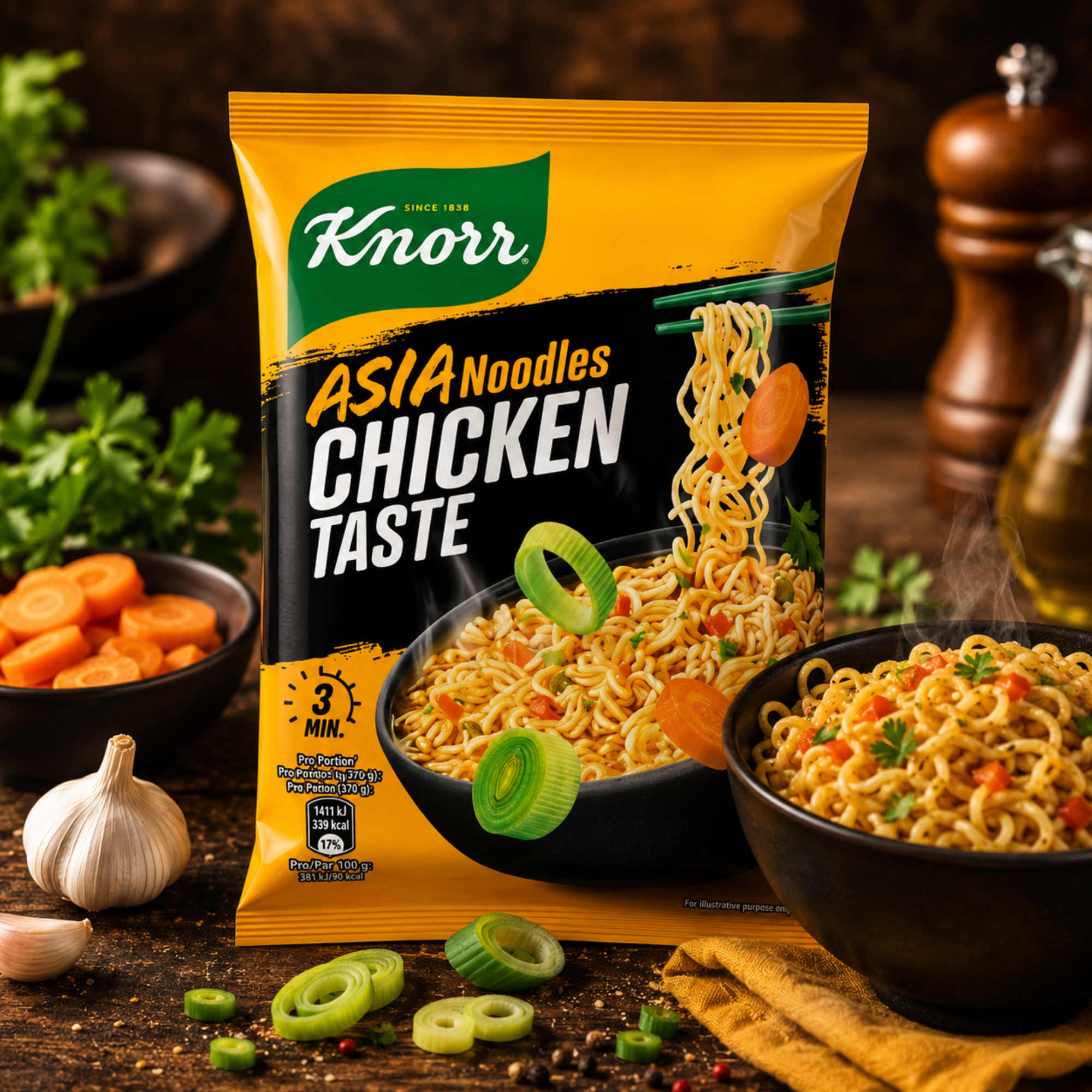 Knorr Asia Nouilles Goût Poulet 70g