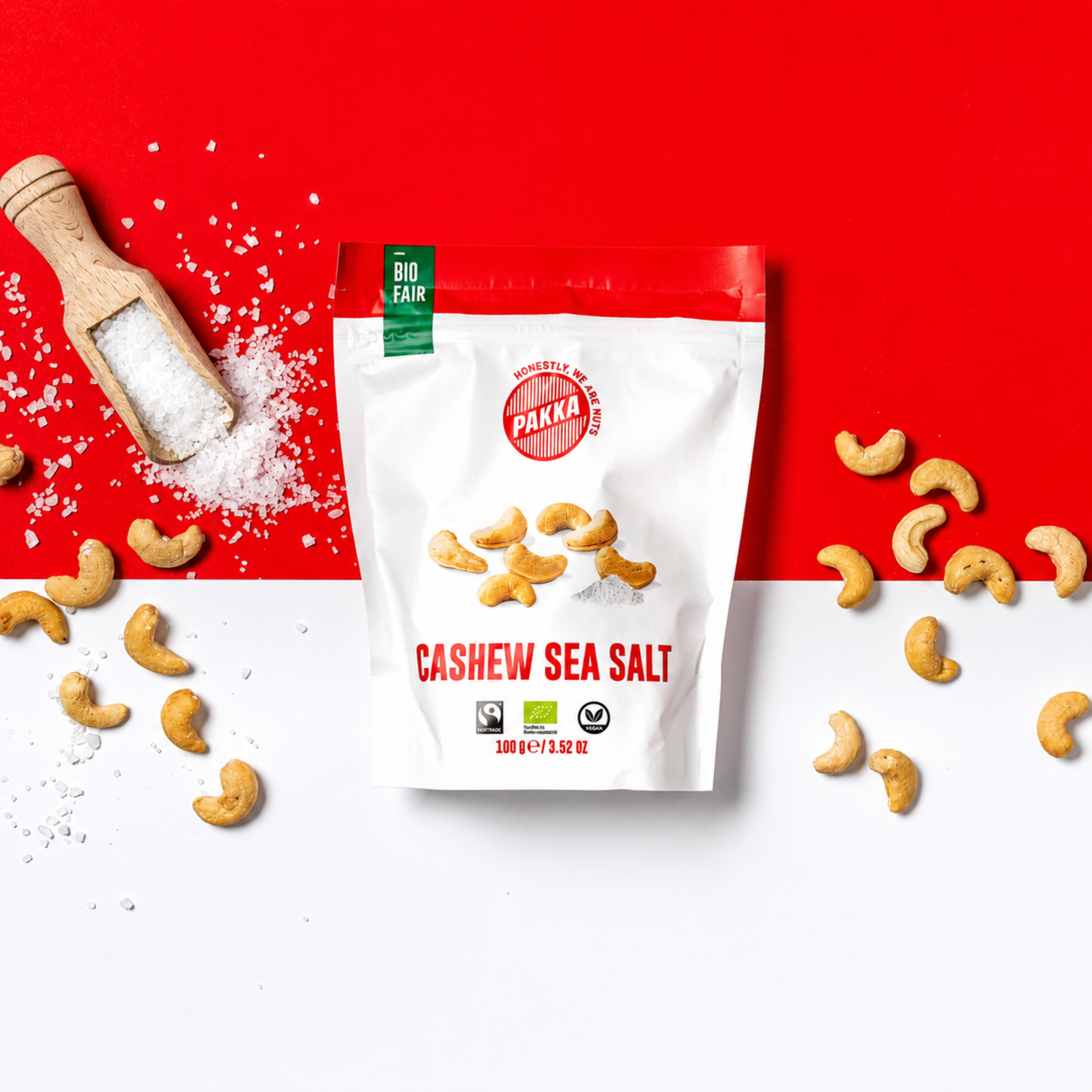Cashew geröstet mit Meersalz Fairtrade & Bio 100g