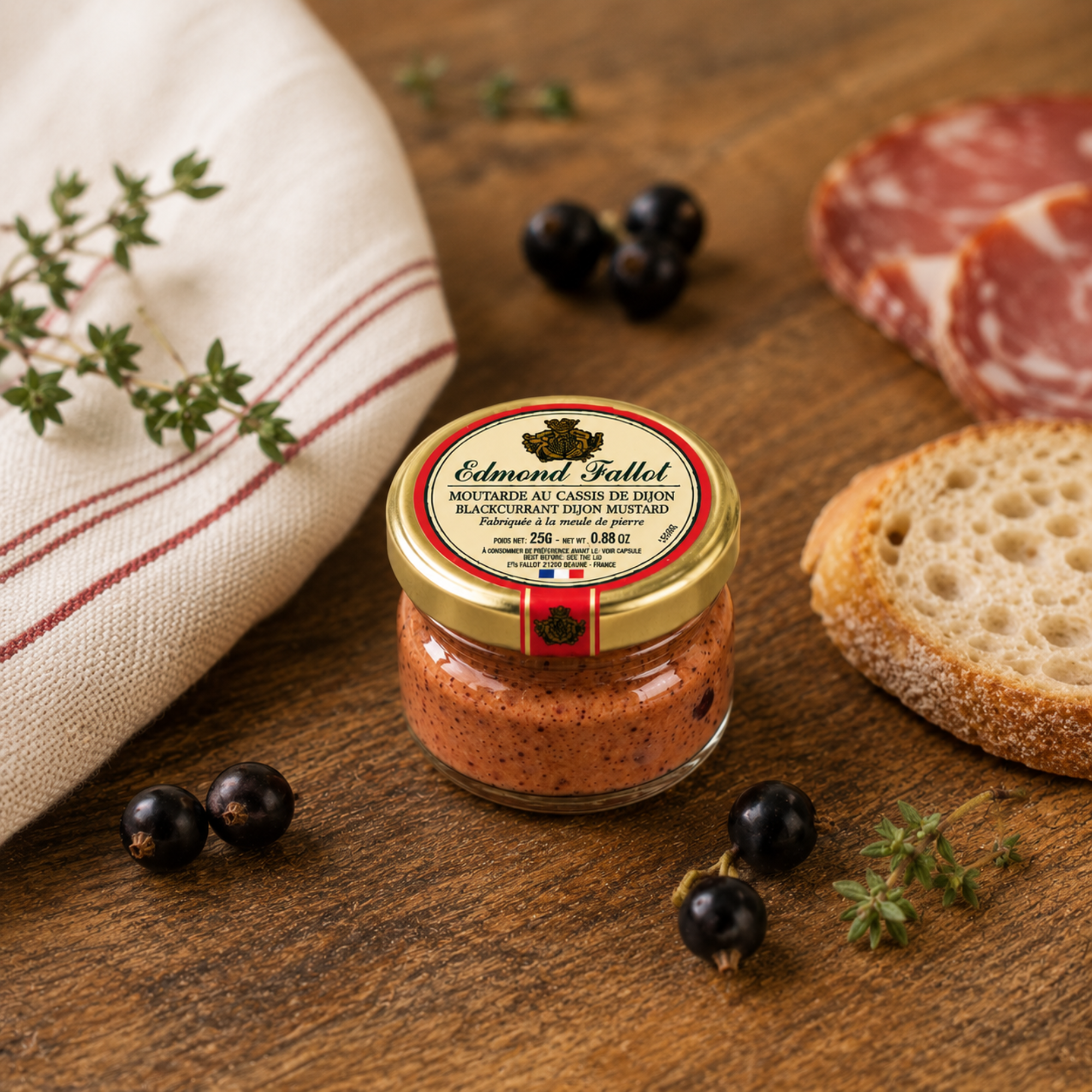 Dijon Senf mit Cassis 25g