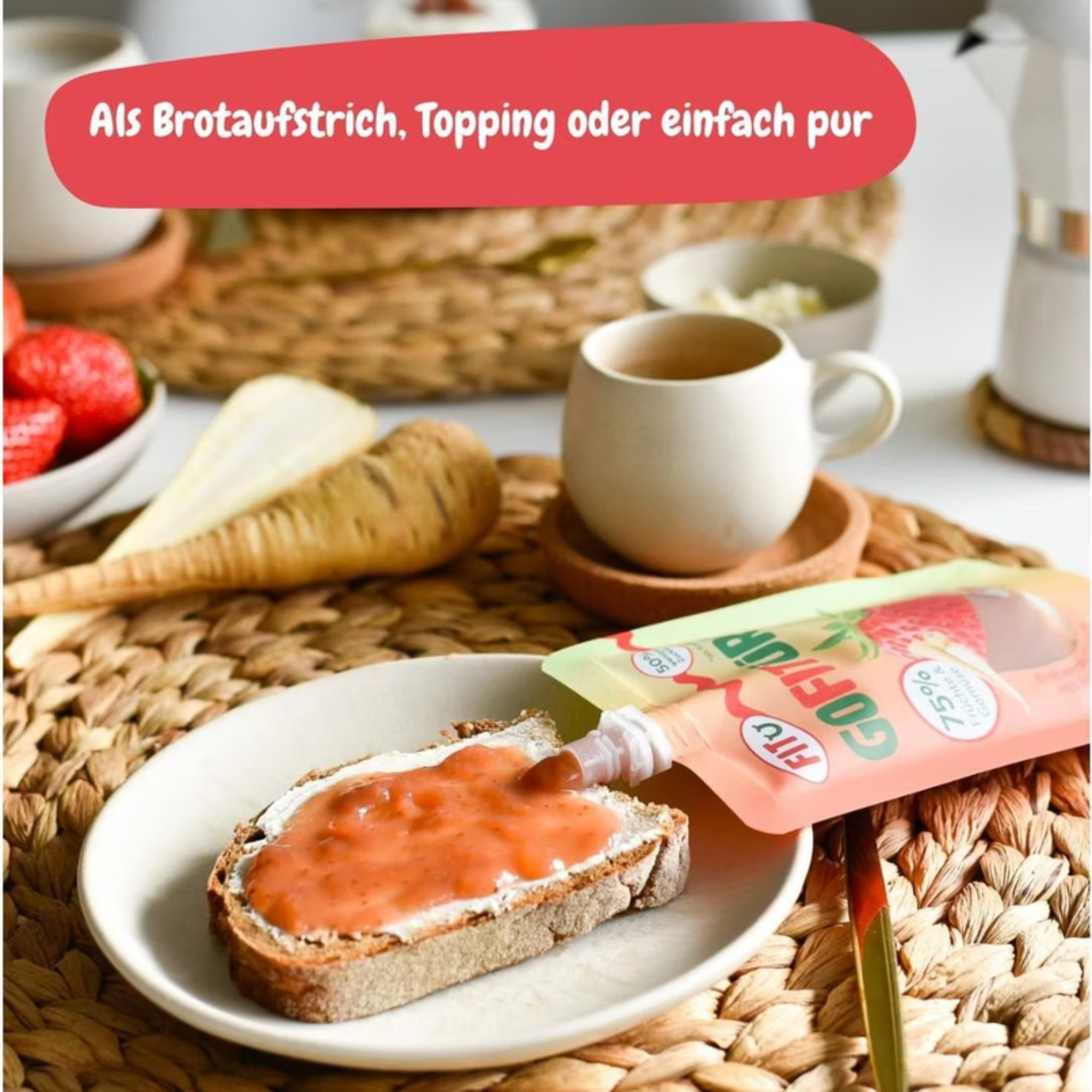 GOFITÜRE - Erdbeeraufstrich mit Pastinaken 120g