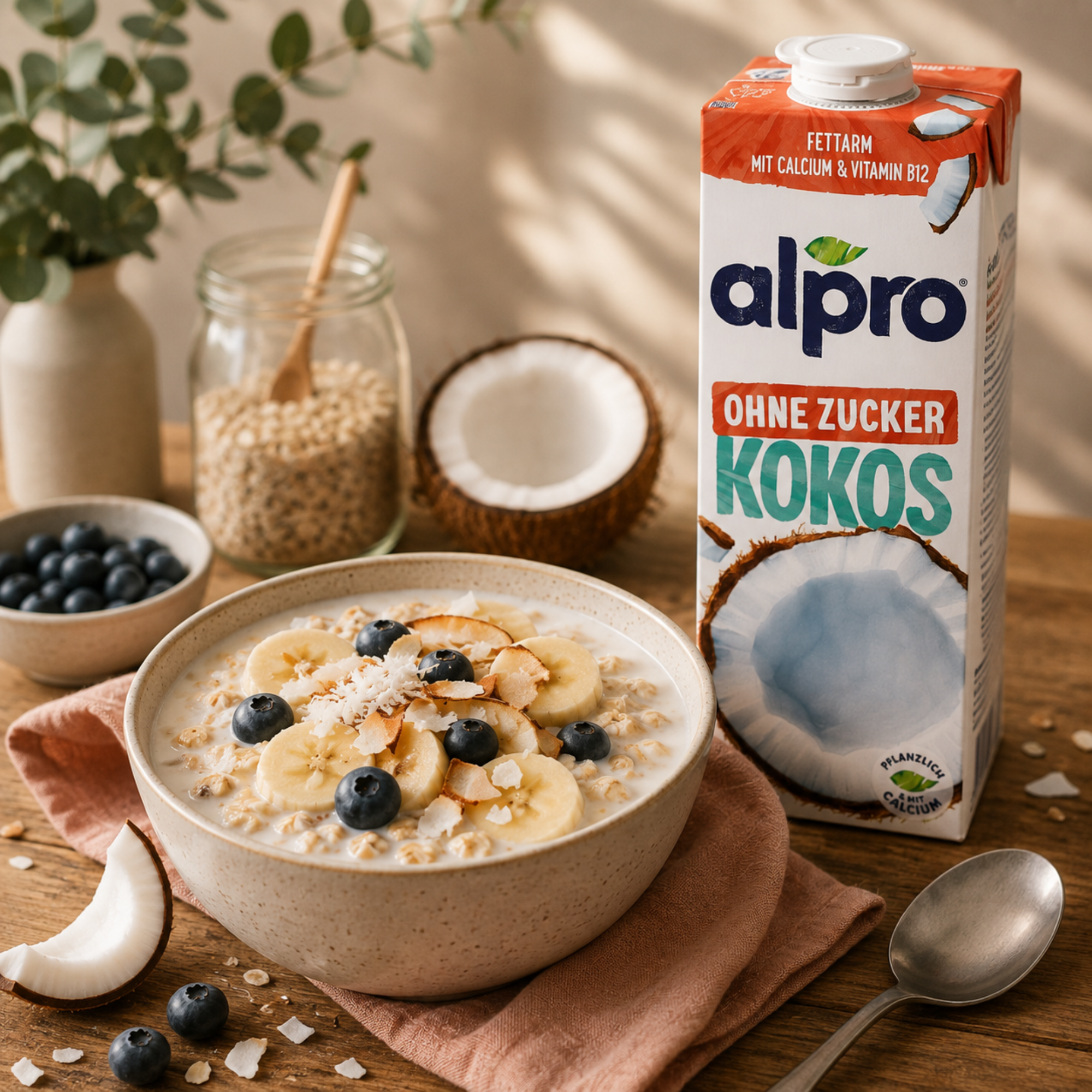 Alpro Kokosdrink ohne Zucker 1l