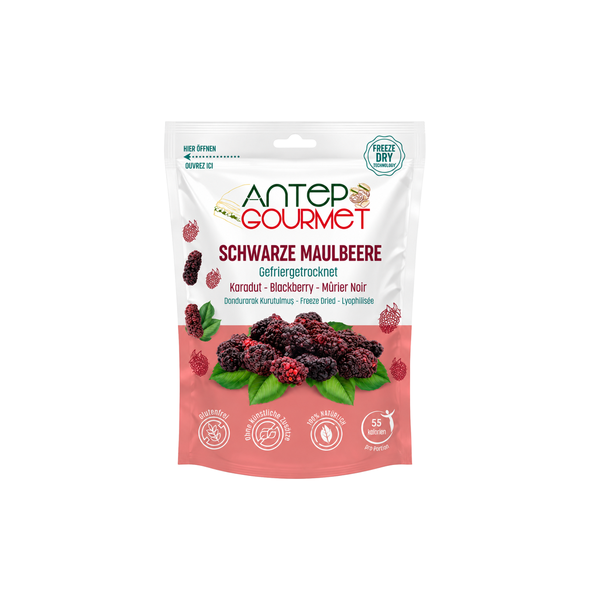 Black mulberries freeze-dried 15g