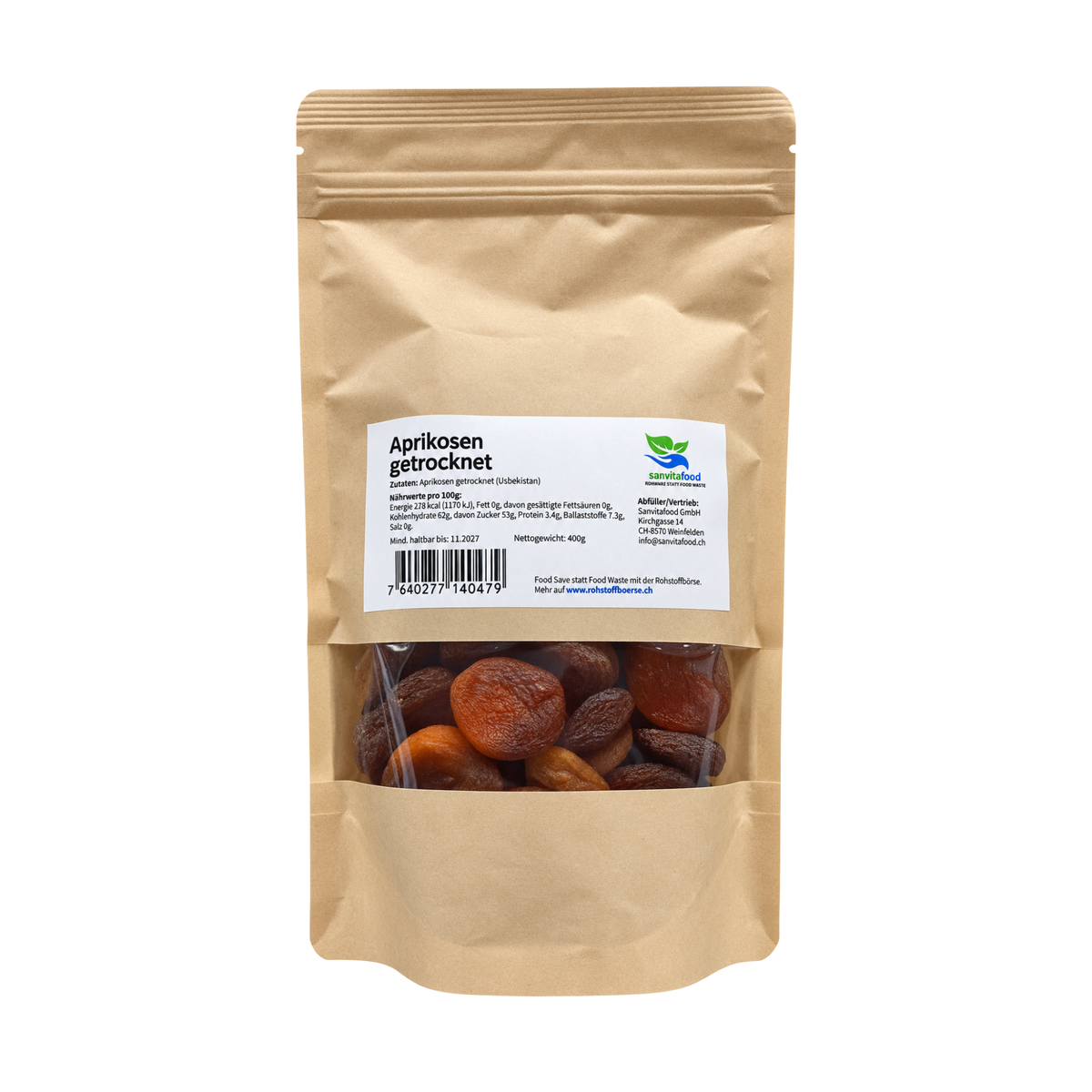 Aprikosen getrocknet Bio 400g