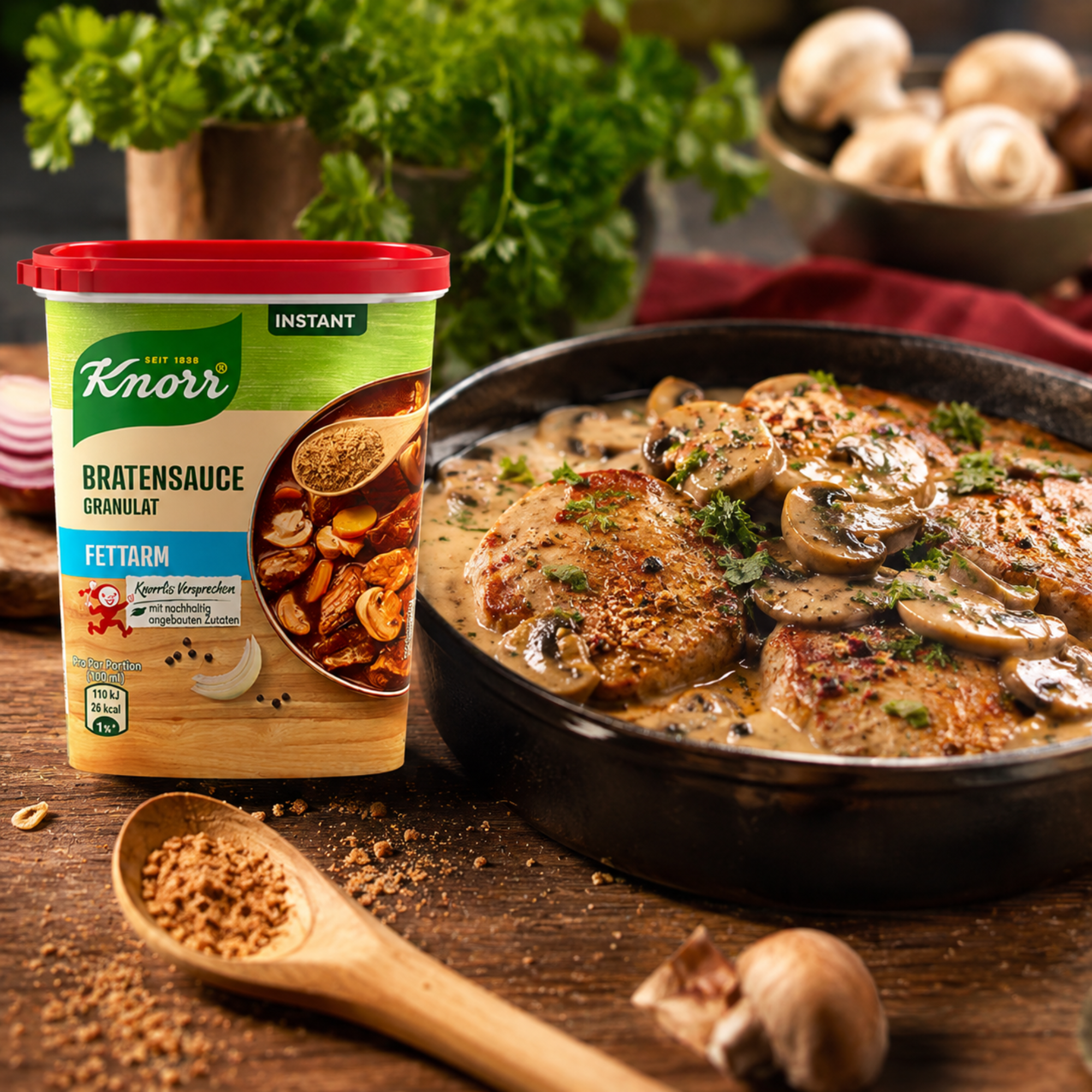 Knorr Bratensauce Granulat fettarm 230g
