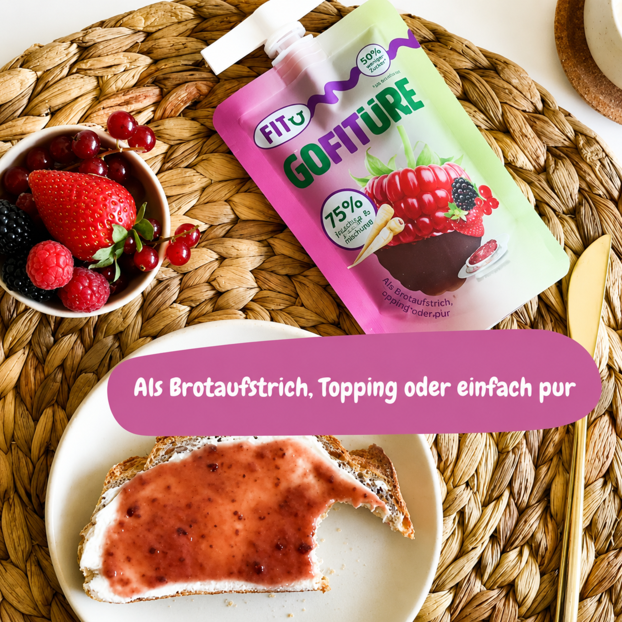 GOFITÜRE - Beerenaufstrich mit Pastinaken 120g