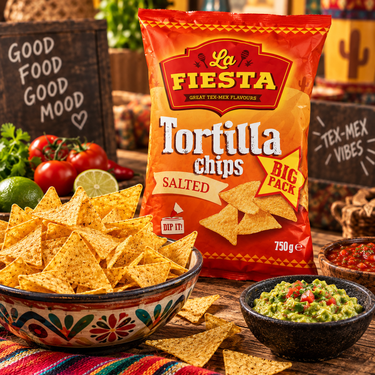 Tortilla Chips Salted 750g