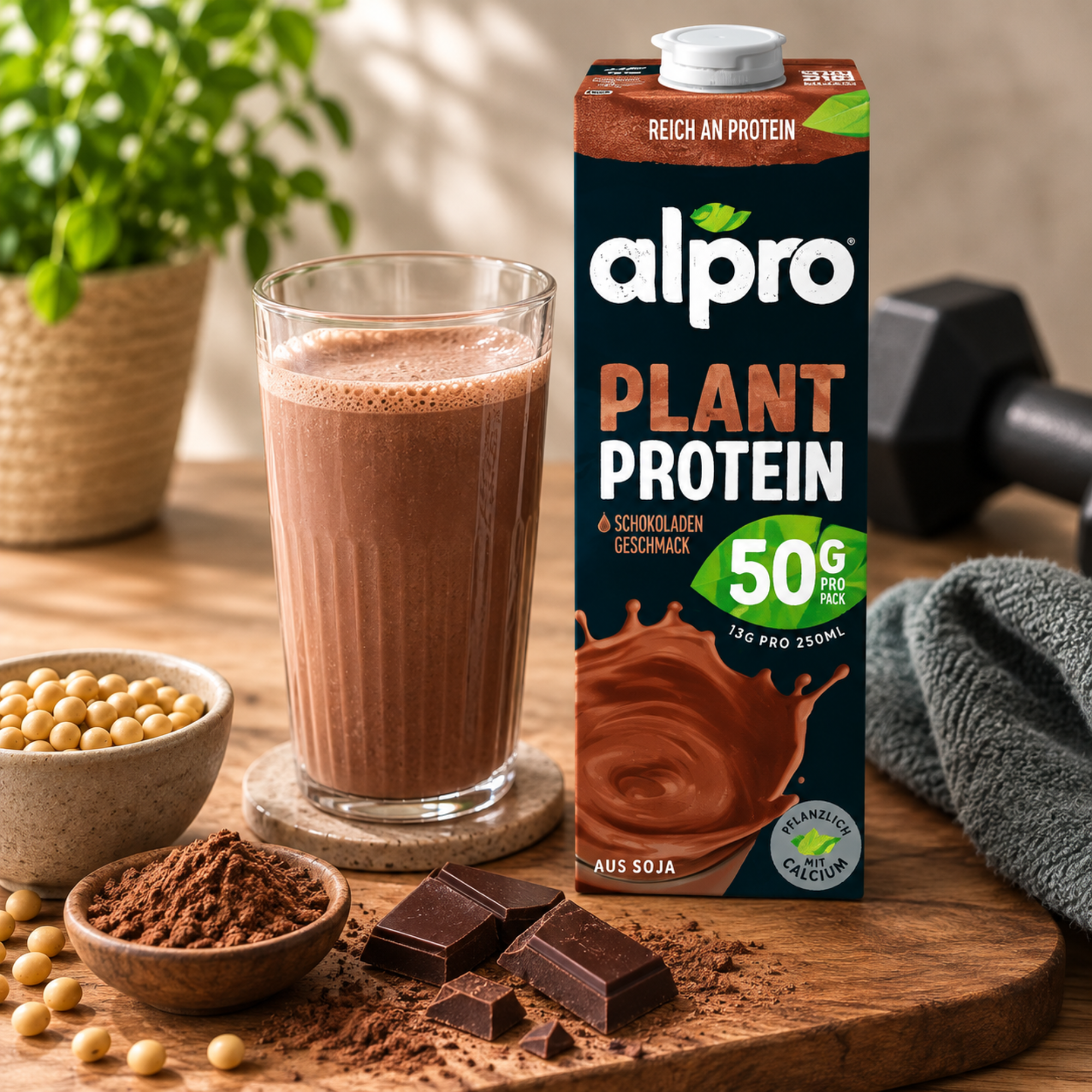 Protein Sojadrink Schokolade 1l