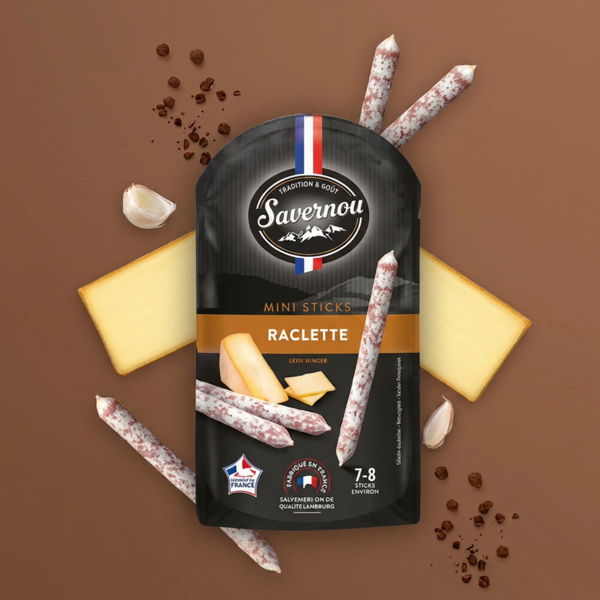 Mini-saucissons Raclette 80g