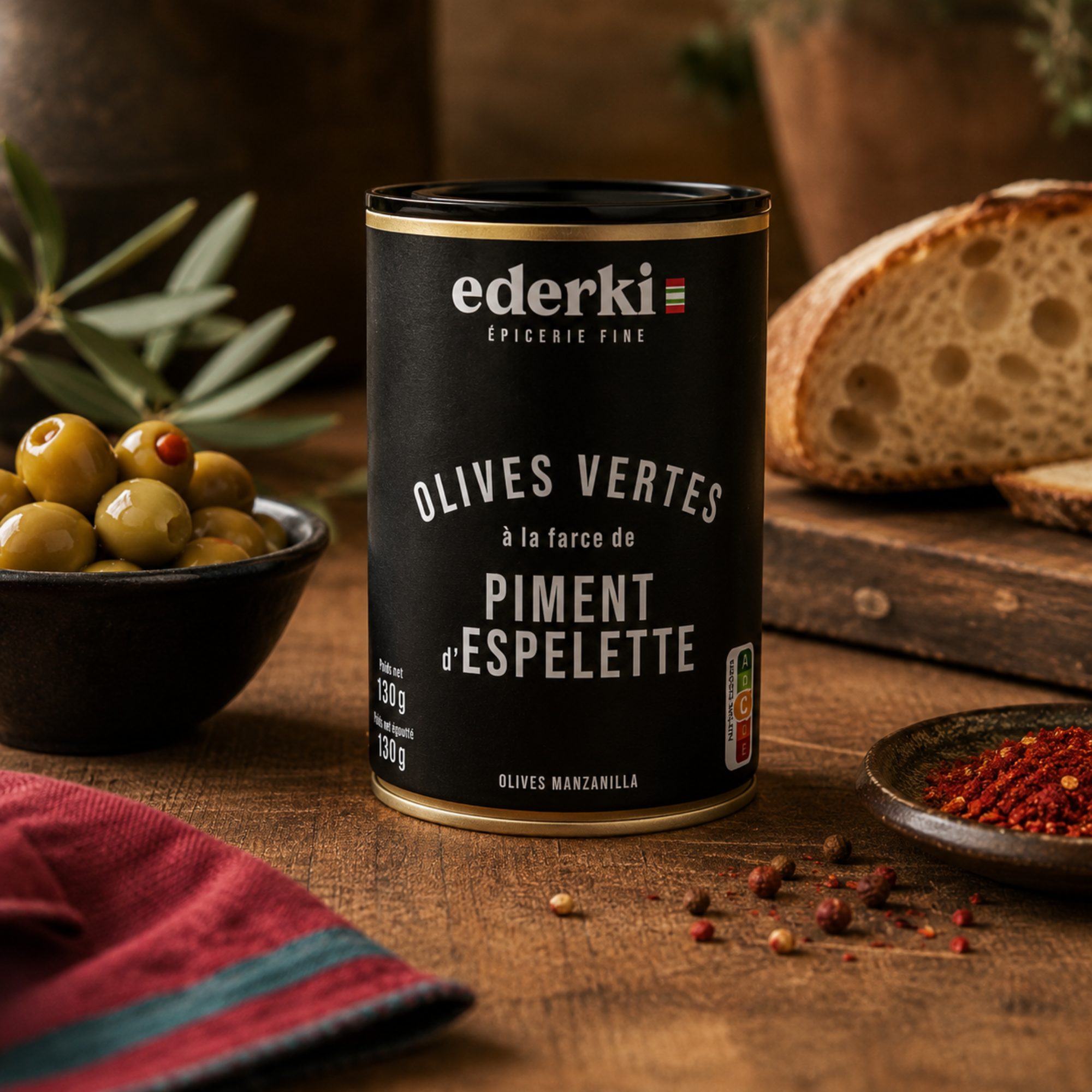 Oliven Piment d'Espelette 300g