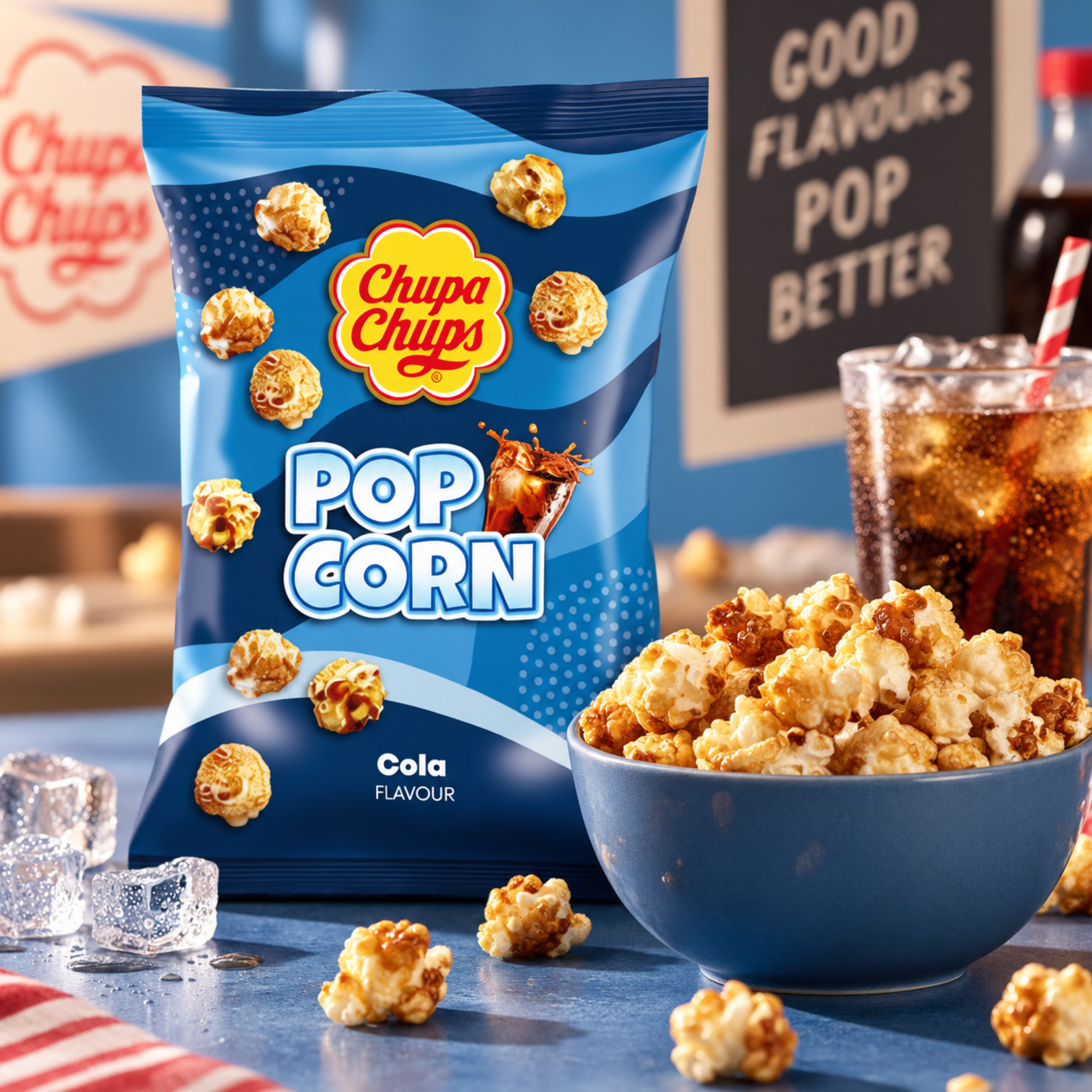 Chupa Chups Popcorn Cola 90g