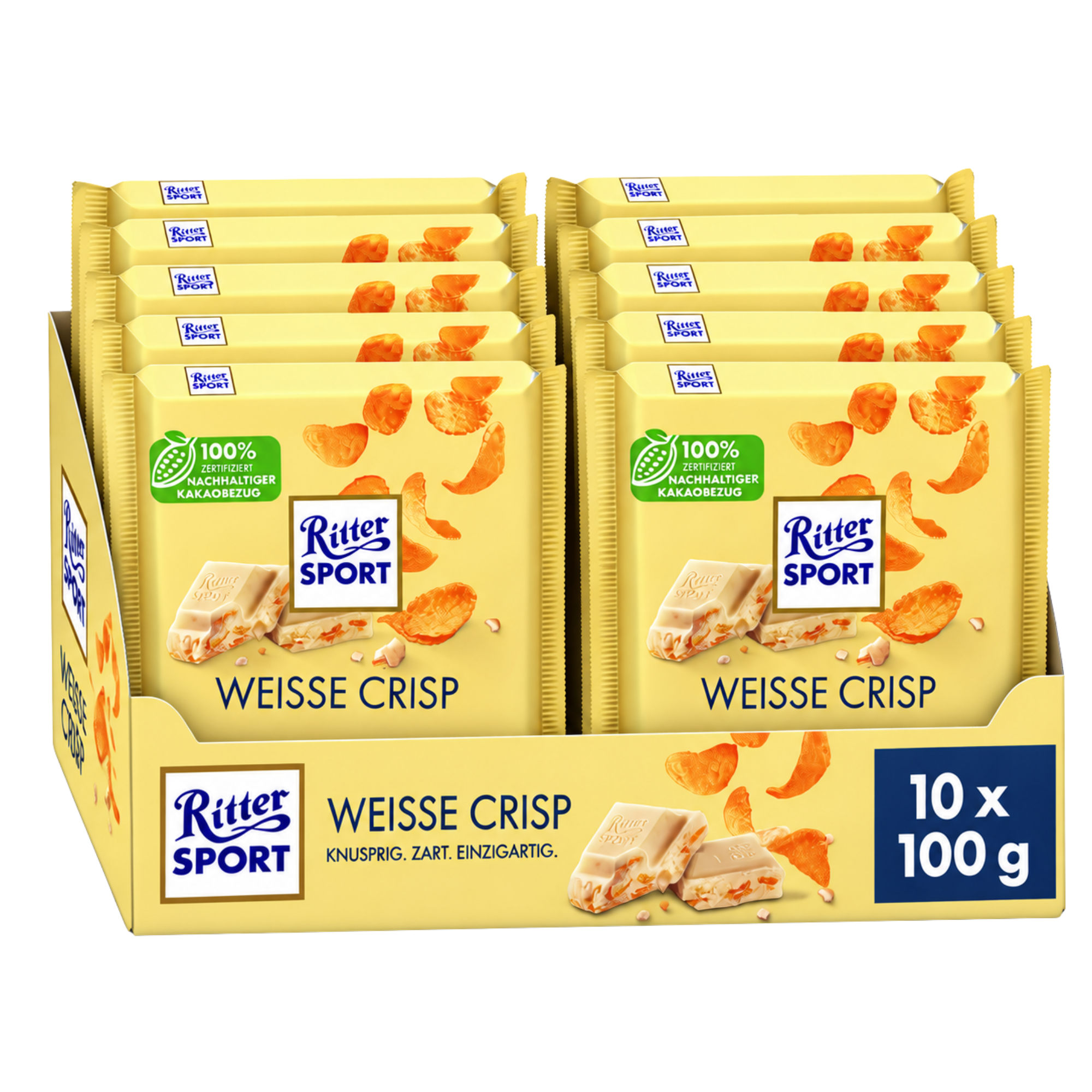 Ritter Sport - White & Crispy 10 x 100g