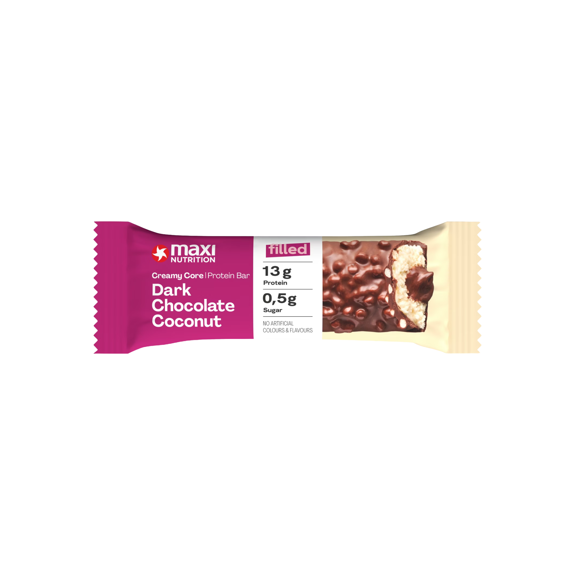 Protein Riegel Creamy Core Dark Chocolate Coconut 45g